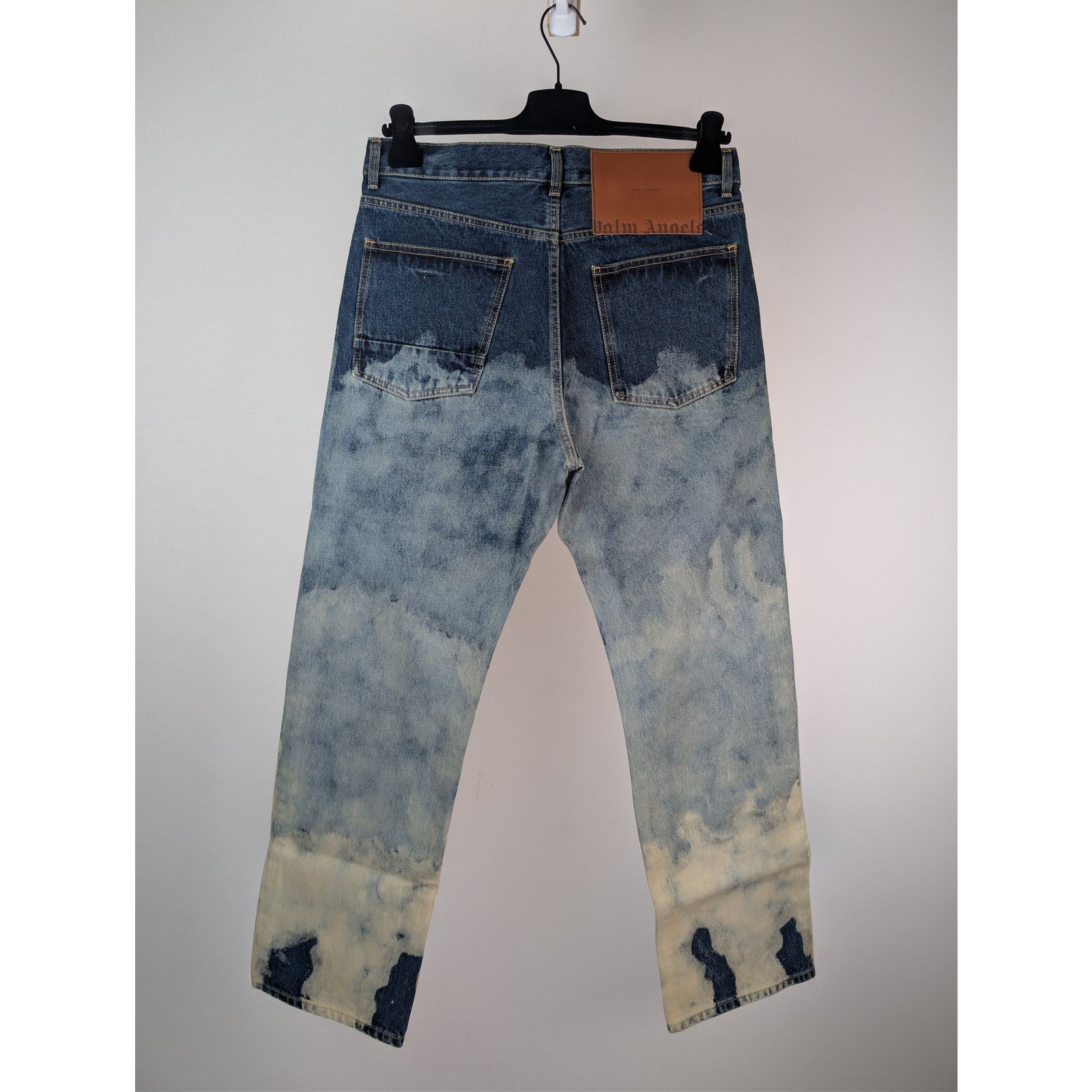 Palm Angels o1rshd1 Cloud Wash 5-Pocket Loose Denim Pants in Light Blue Size US 34 / EU 50 - 12 Thumbnail