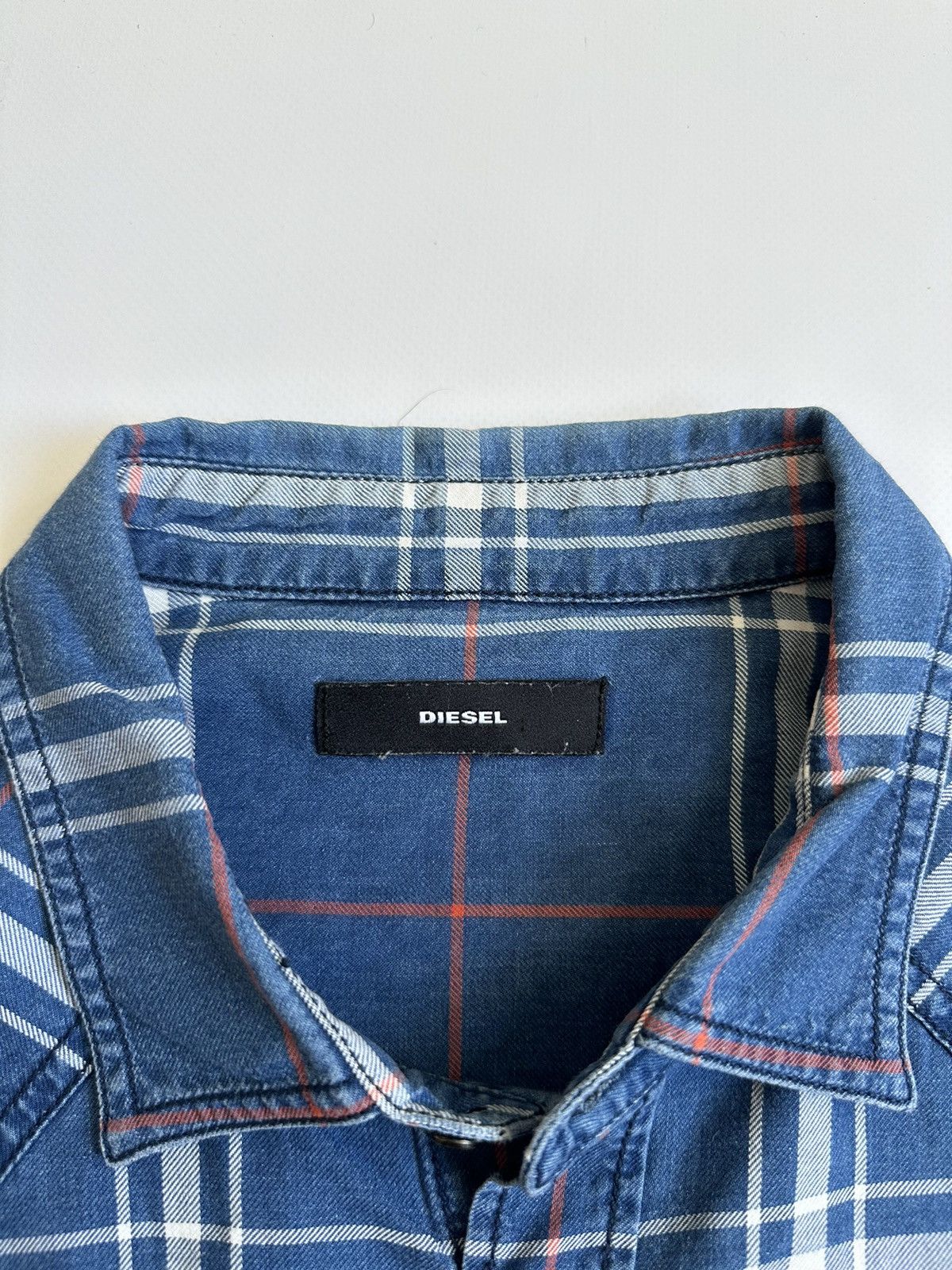 Diesel Vintage Diesel Flannel Check Button Shirt Size XL Size US XL / EU 56 / 4 - 9 Thumbnail