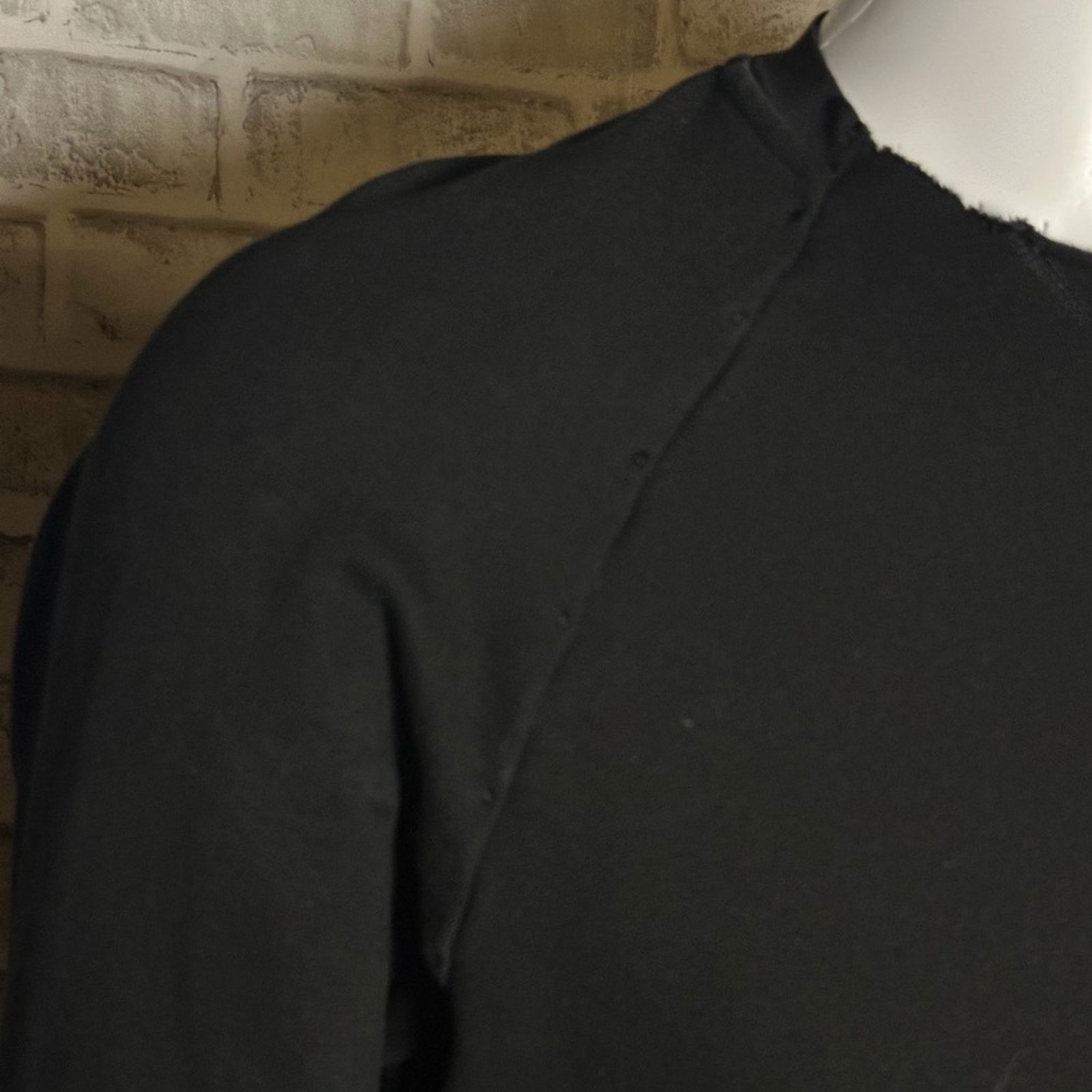 Devoa Long Sleeve Soft Jersey Pullover size L Black Cotton Japan Size US L / EU 52-54 / 3 - 3 Thumbnail