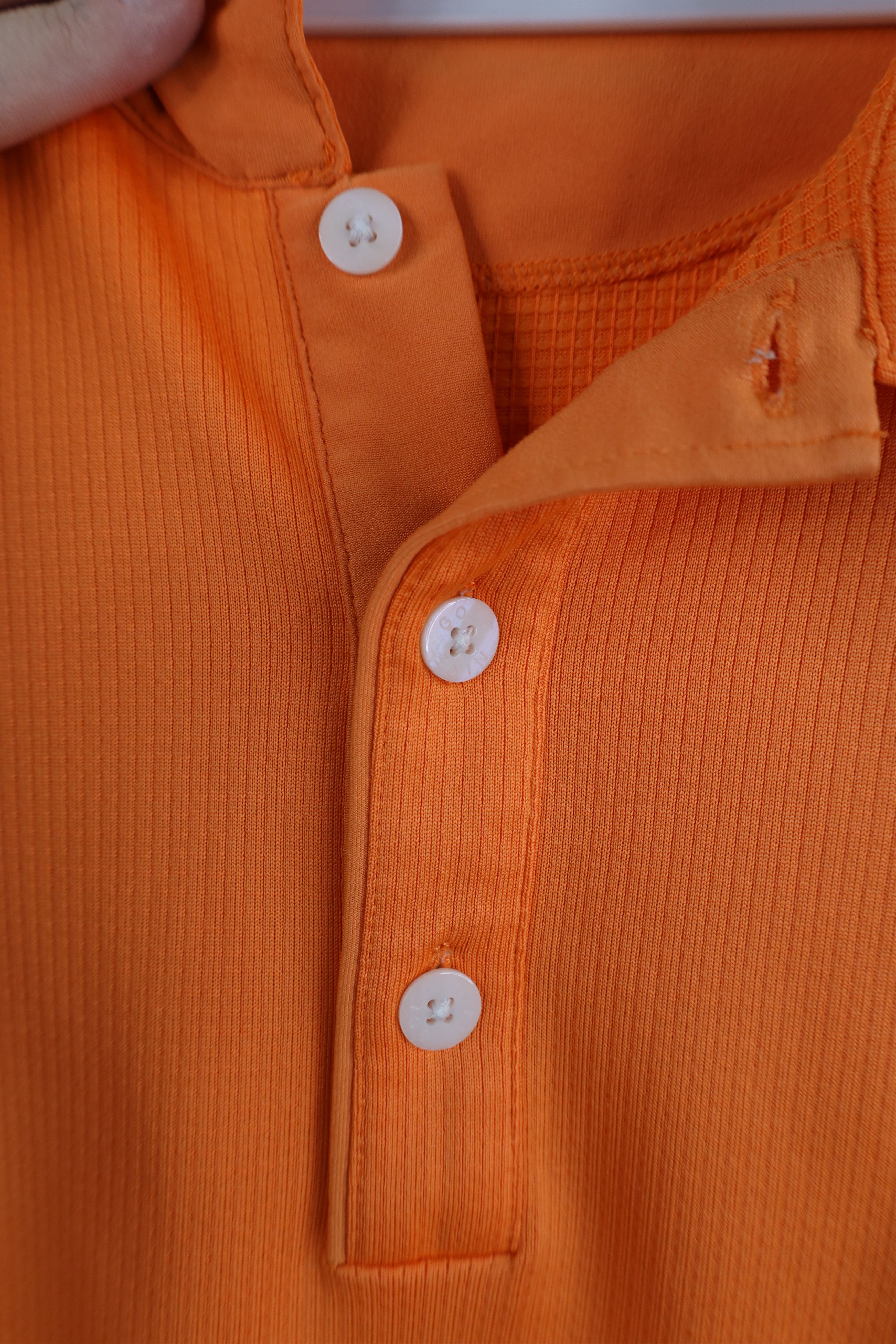 Nike Vintage Nike Golf Highland Knit Golf Polo Shirt Orange Size US L / EU 52-54 / 3 - 9 Thumbnail