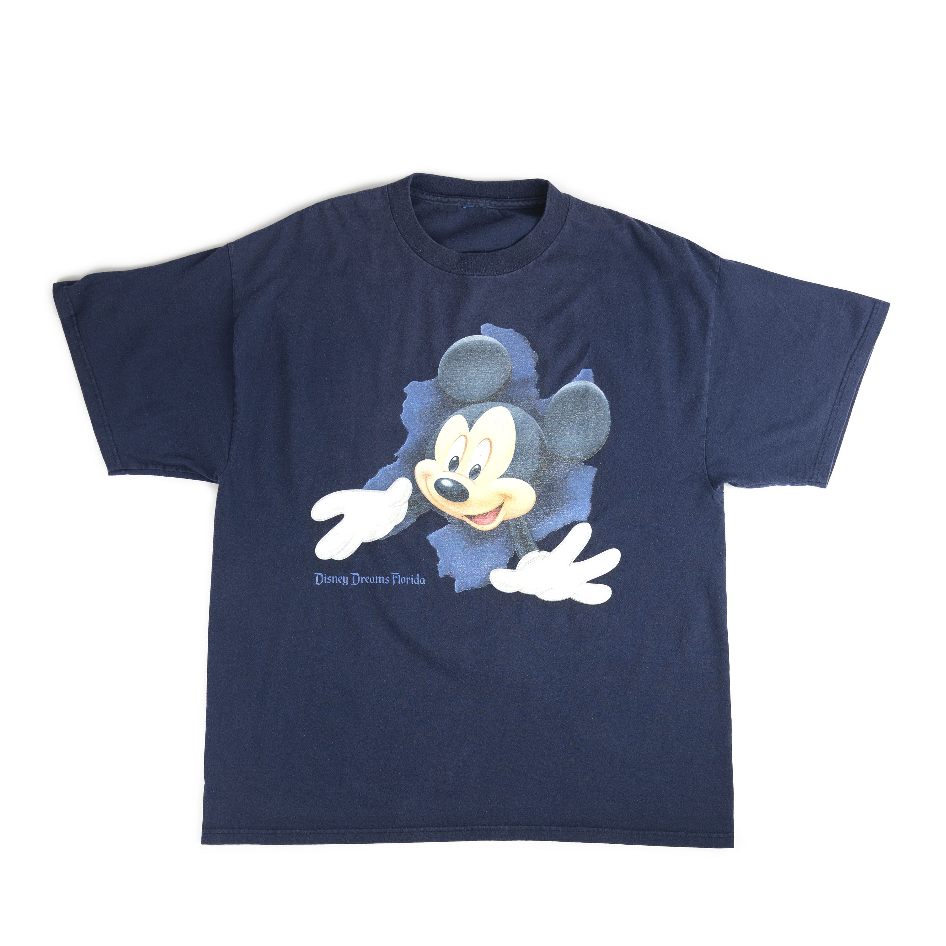 Disney Vintage 1990's Disney Mickey Mouse Double Sided Tee Shirt Size US L / EU 52-54 / 3 - 1 Thumbnail