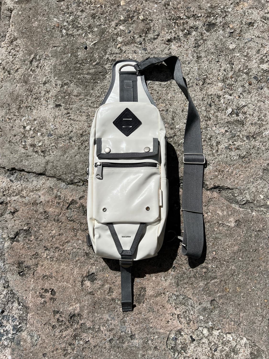 Porter Crossbody Bag in White, Men's