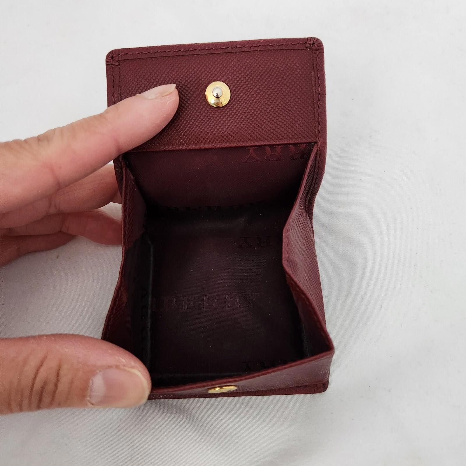 Burberry Burberry Coin Wallet Coin Purse Nova Check Canvas Leather Size ONE SIZE - 9 Thumbnail