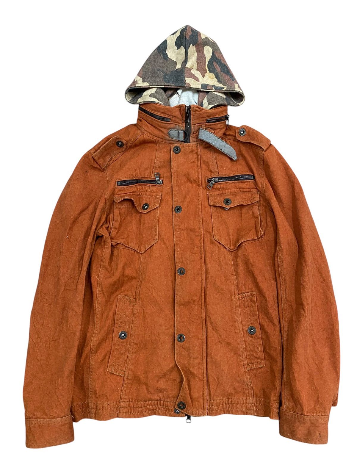 In The Attic In The Attic Military Style Jacket – with Camo Hoodie Size US M / EU 48-50 / 2 - 3 Thumbnail