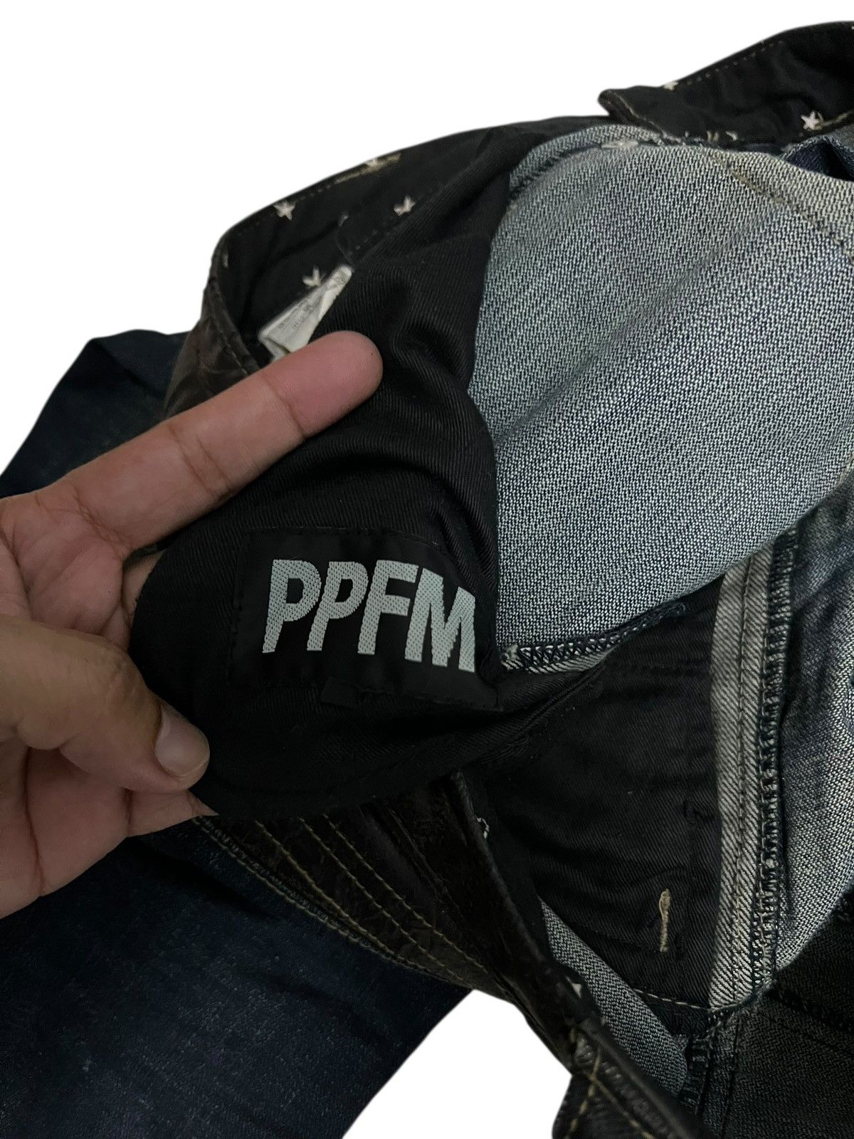 If Six Was Nine 🔥Very Rare PPFM Like If Six Was Nine Style Patchwork Jean Size US 33 - 20 Thumbnail