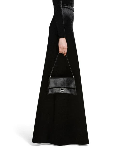 Balenciaga o1srvl11e1124 Size: OS / Crush Small Sling Bag in Black Size ONE SIZE - 2 Thumbnail
