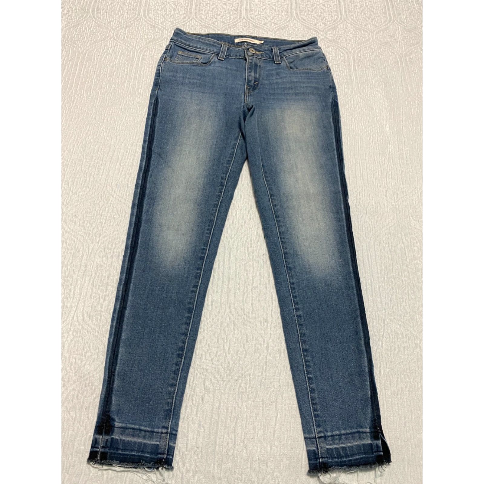 Levi's VINTAGE Levis 535 Levis 535 Super Skinny Women's Jeans Size 26 Blue Faded Stretch Size 26" / US 2 / IT 38 - 2 Thumbnail