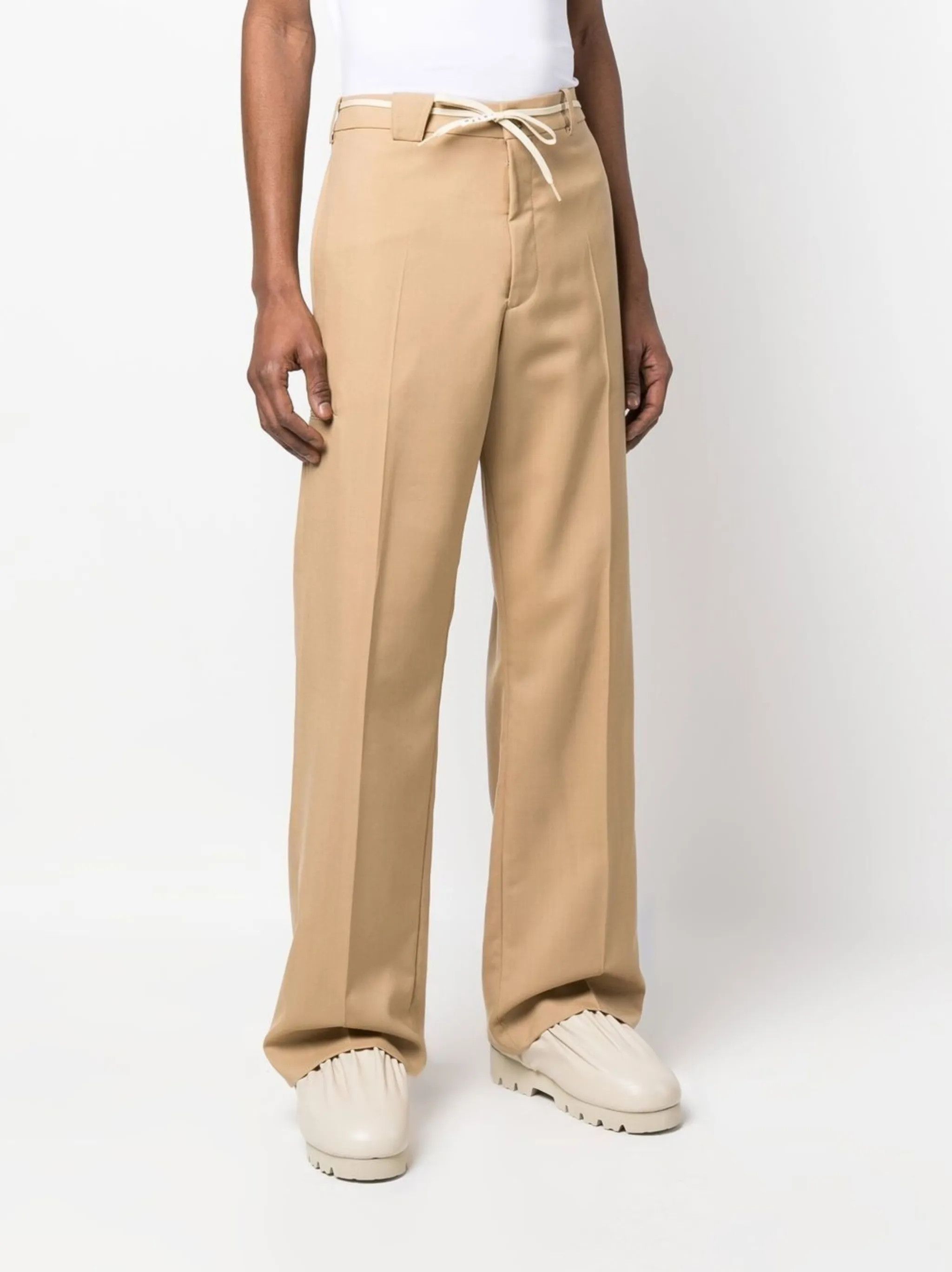 Marni o1y0225 Casual Pant in Beige Size US 34 / EU 50 - 2 Thumbnail