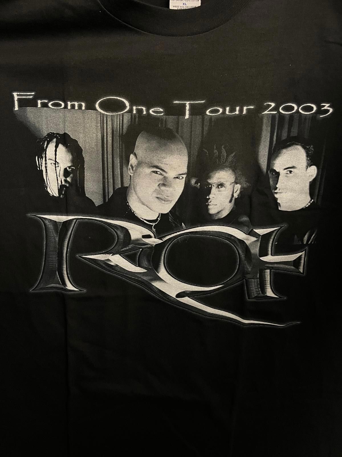 Designer VTG Ra Nu Metal Band Tee - Album From One Tour 2003 T-shirt Size US XL / EU 56 / 4 - 3 Thumbnail