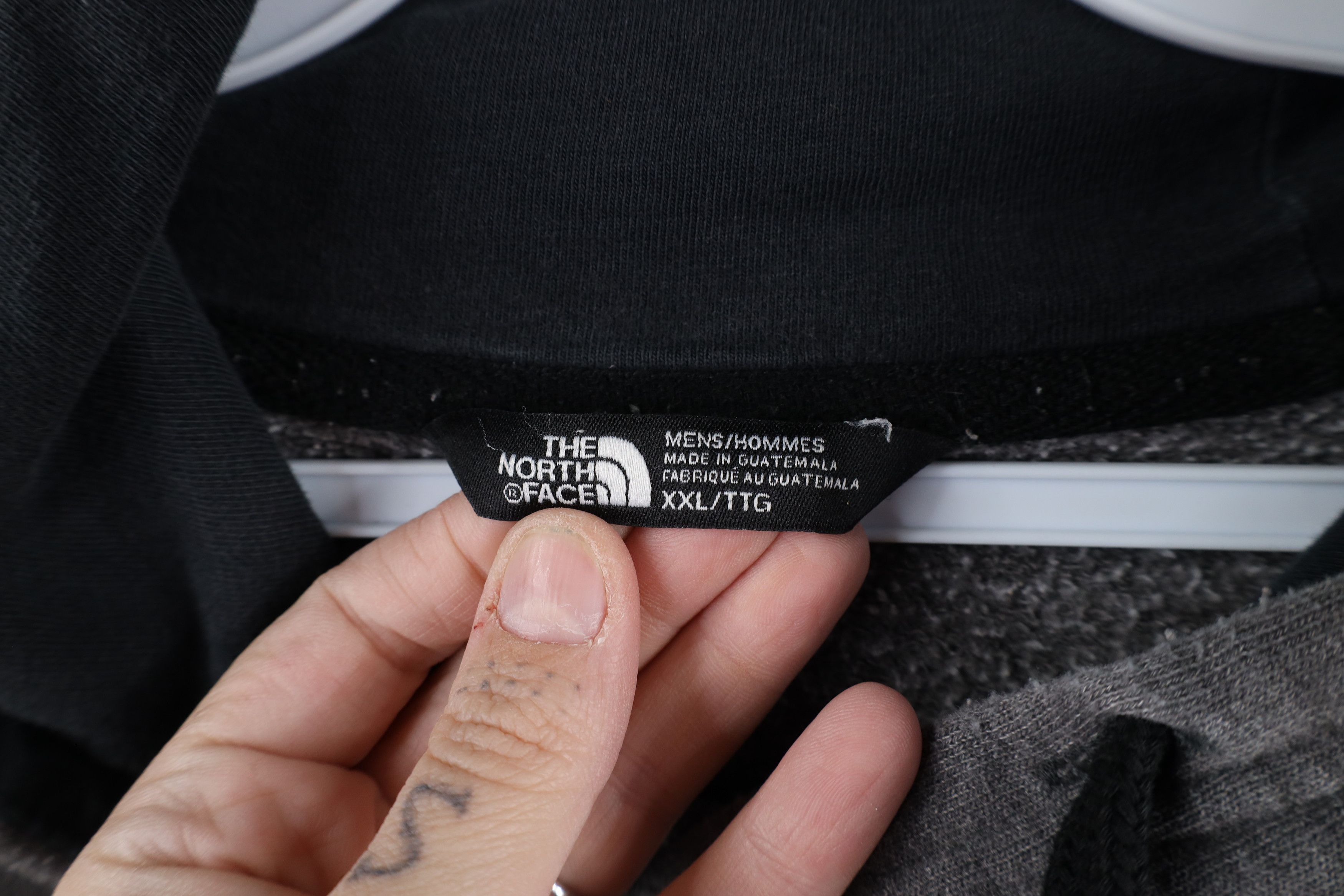 The North Face × Vintage Vintage The North Face Spell Out Big Logo Hoodie Sweatshirt Size US XXL / EU 58 / 5 - 7 Thumbnail