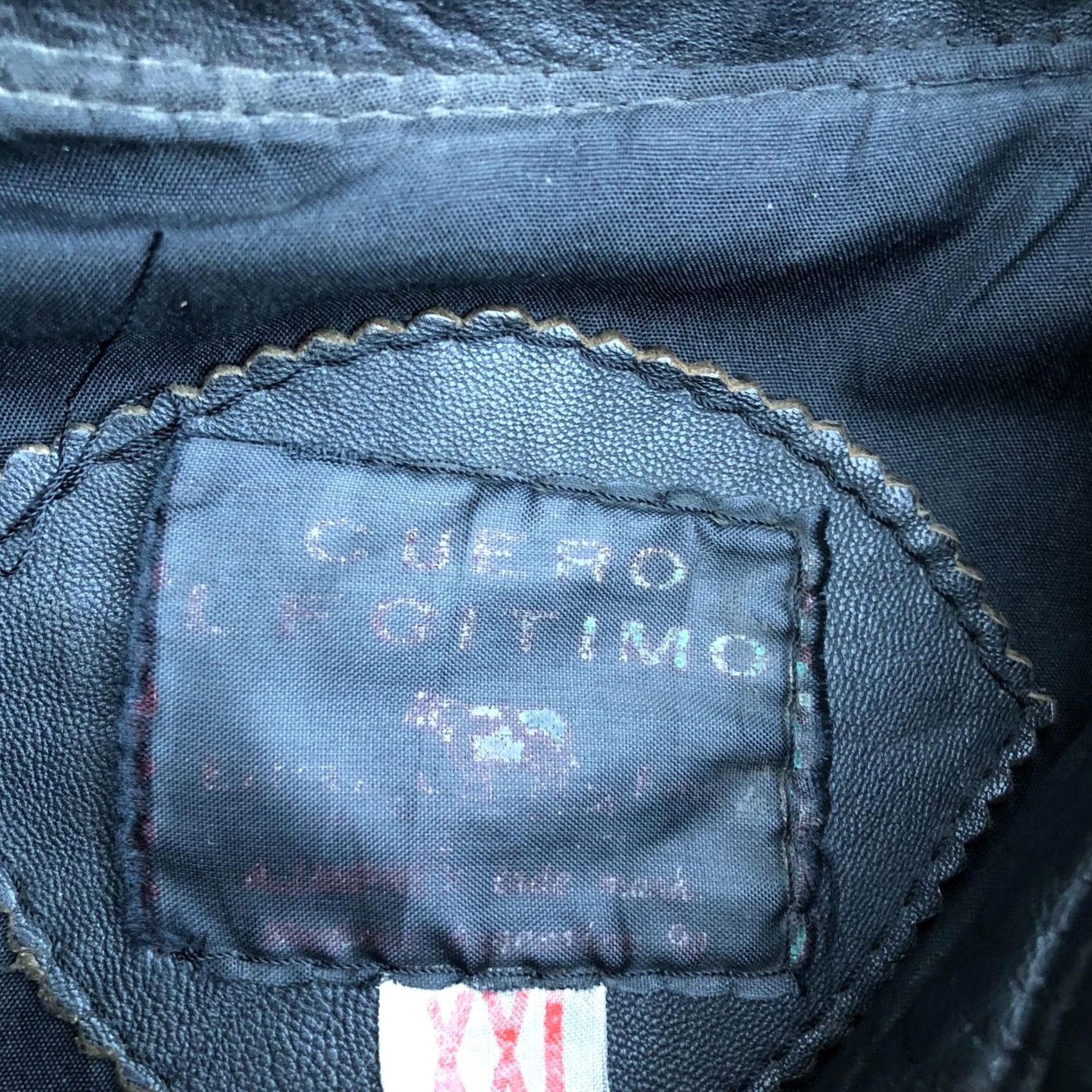 Vintage VINTAGE Cuero Legitimo Leather Jacket Men's 2XL Black Full Zip Bomber Moto Argentina Jacket Mens Leather Full Zip 2XL Black Cuero Legitimo Size US XXL / EU 58 / 5 - 6 Thumbnail
