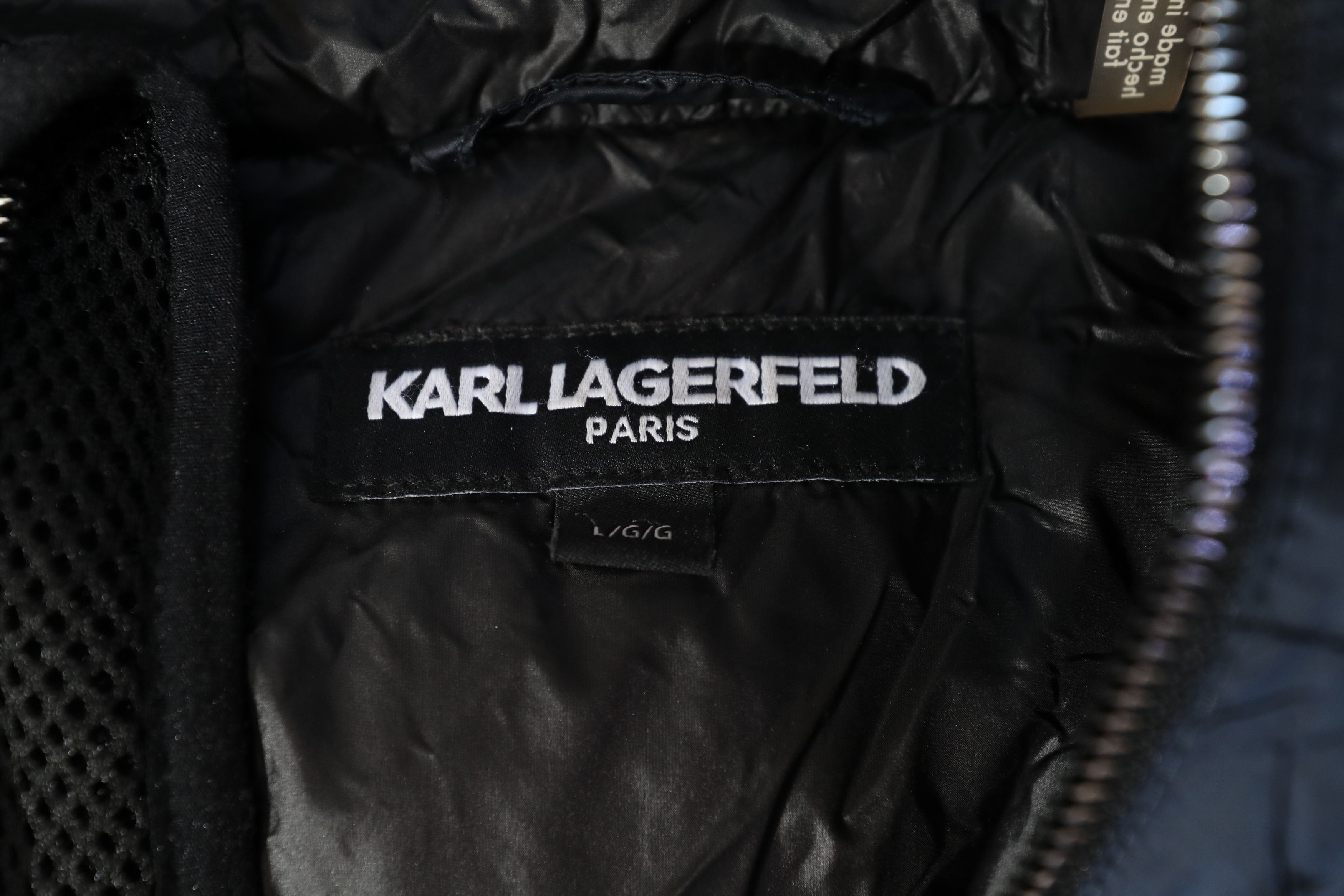 Karl Lagerfeld Karl Lagerfeld X-quilted Puffer Jacket In Navy (L) Size US L / EU 52-54 / 3 - 11 Thumbnail