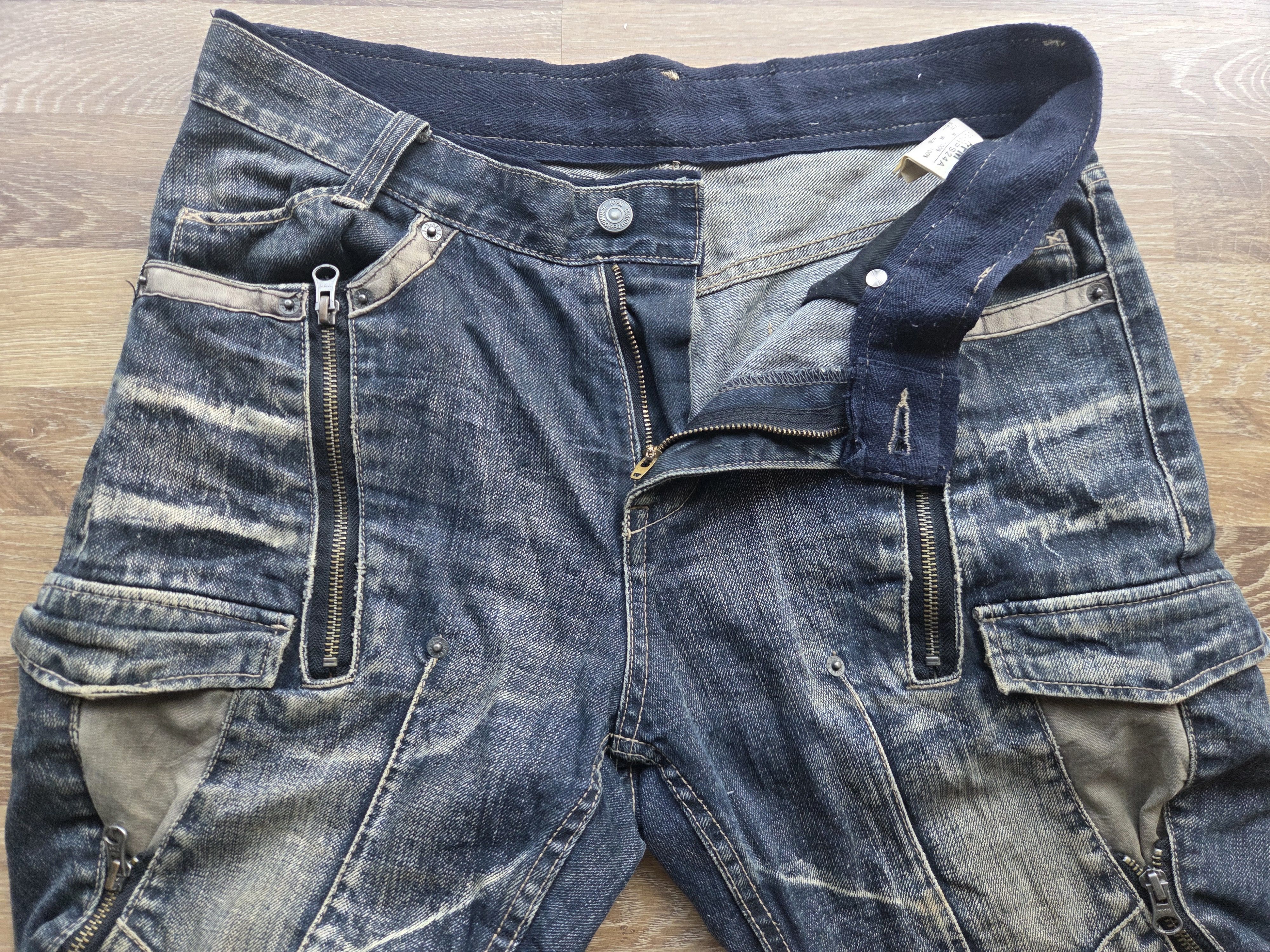 PPFM Archive Multi Zipper PPFM Distressed Biker Denim Grunge LGB Size US 34 / EU 50 - 5 Thumbnail