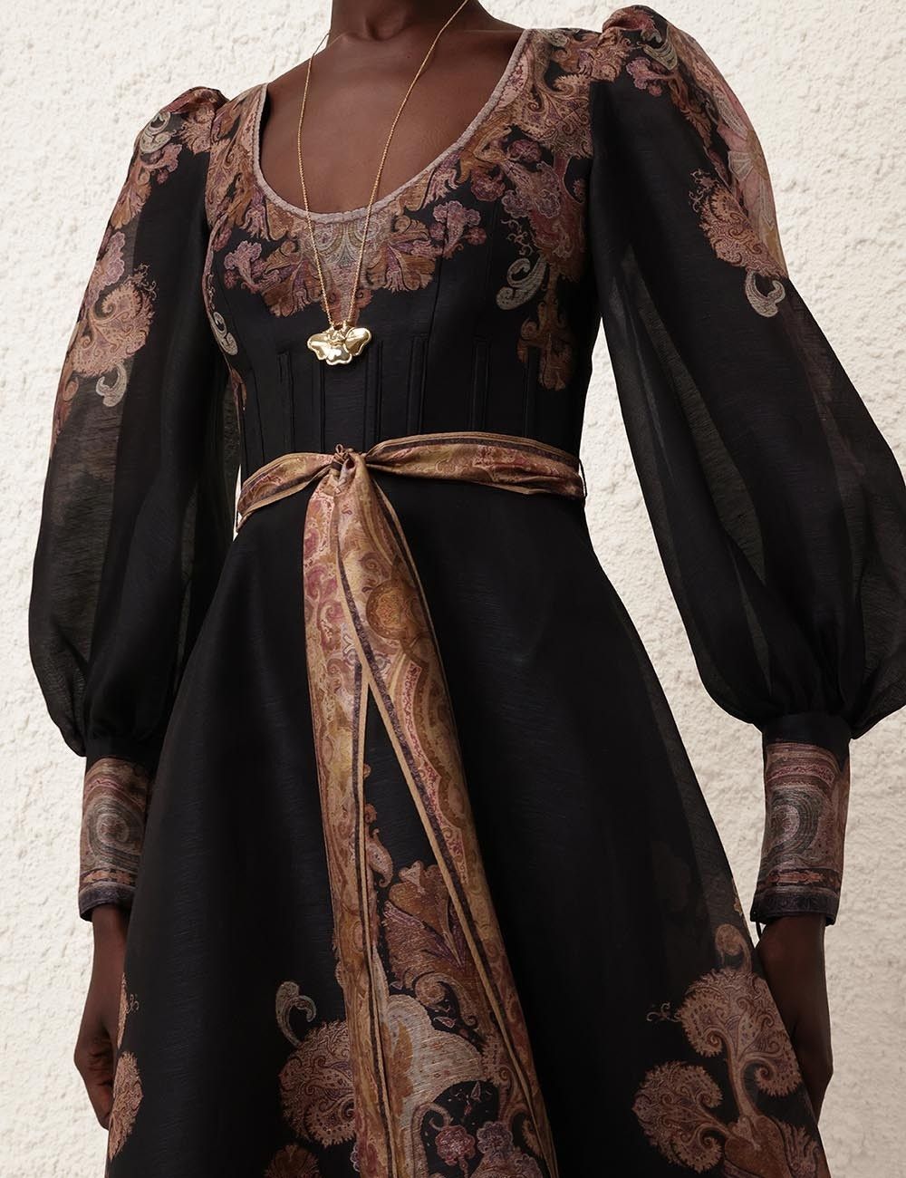 Zimmermann oc11z0925 Illustration Structured Dress in Multicolor Size M / US 6-8 / IT 42-44 - 5 Thumbnail