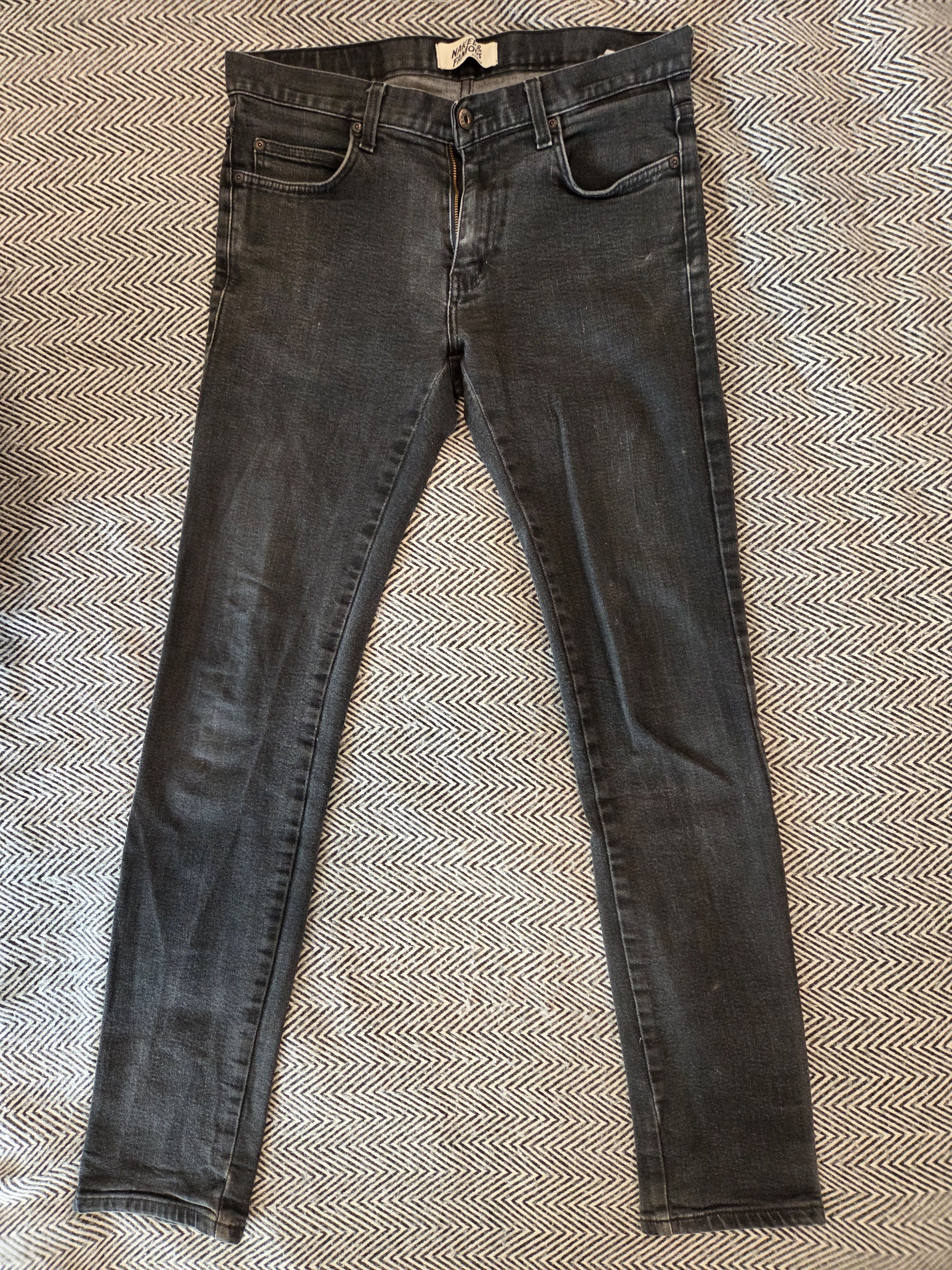 Naked & Famous Ash Black Stretch Size US 33 - 1 Thumbnail