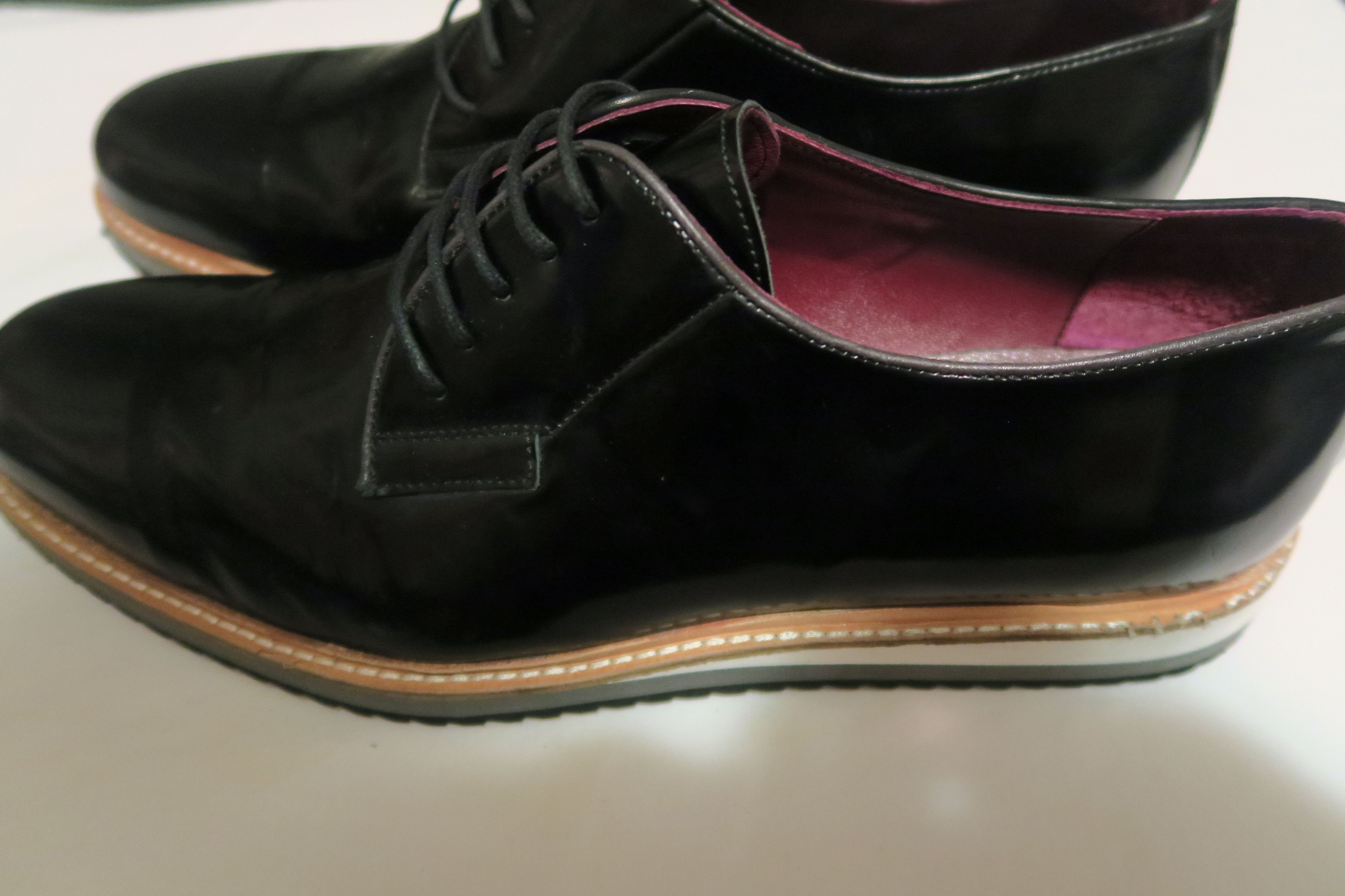 Other Deckard Zeus Oxford Handmade Dress Shoes Patent Platform Size US 13 / EU 46 - 1 Thumbnail