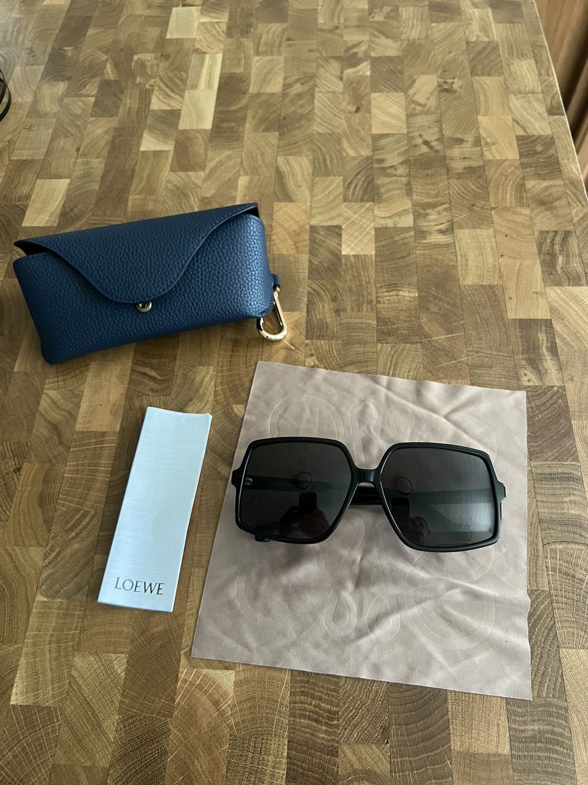 image of Loewe Sunglasses in Black, Men's