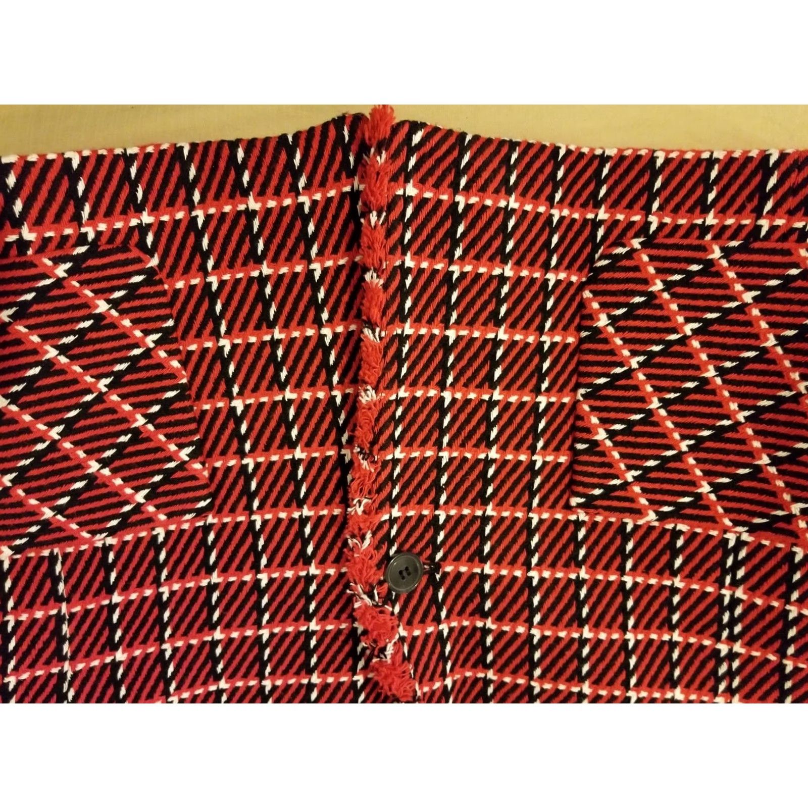 Talbots Womens Talbots Coat 14 Red Cotton Blazer Jacket Regular Size Women] Size XL / US 12-14 / IT 48-50 - 3 Thumbnail