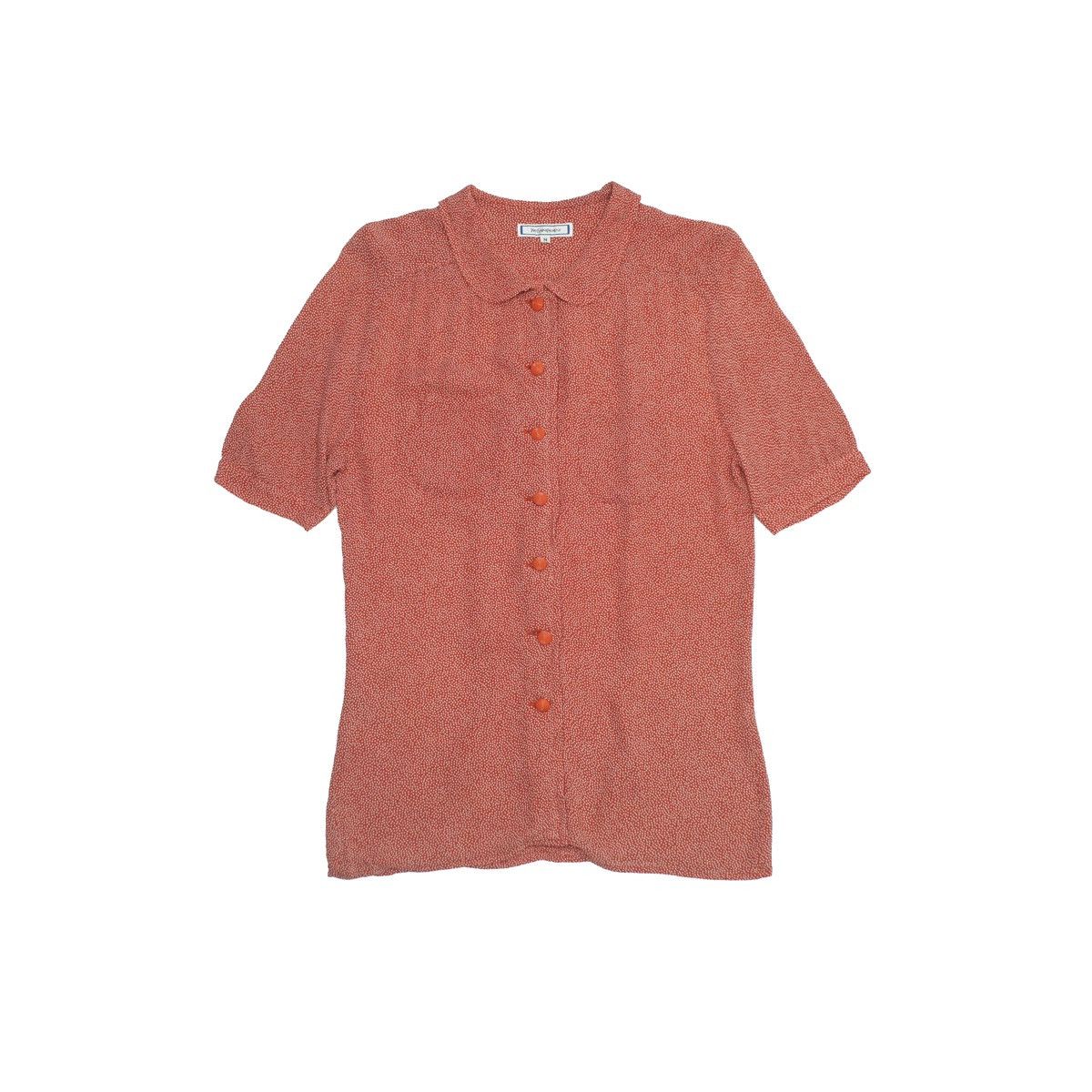 Yves Saint Laurent *NoTariff 90s Yves Saint Laurent Dot Pattern Womens Top Size M / US 6-8 / IT 42-44 - 1 Thumbnail