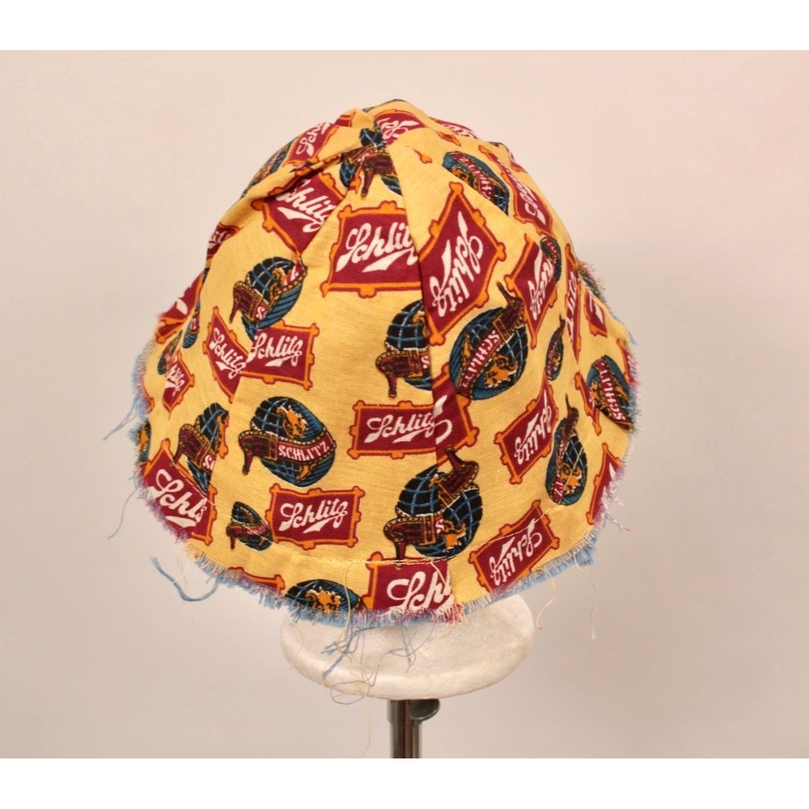 Vintage VINTAGE Schlitz Advertisement Bucket Hat 60s Beer Mens Yellow 1960s Size ONE SIZE - 4 Thumbnail