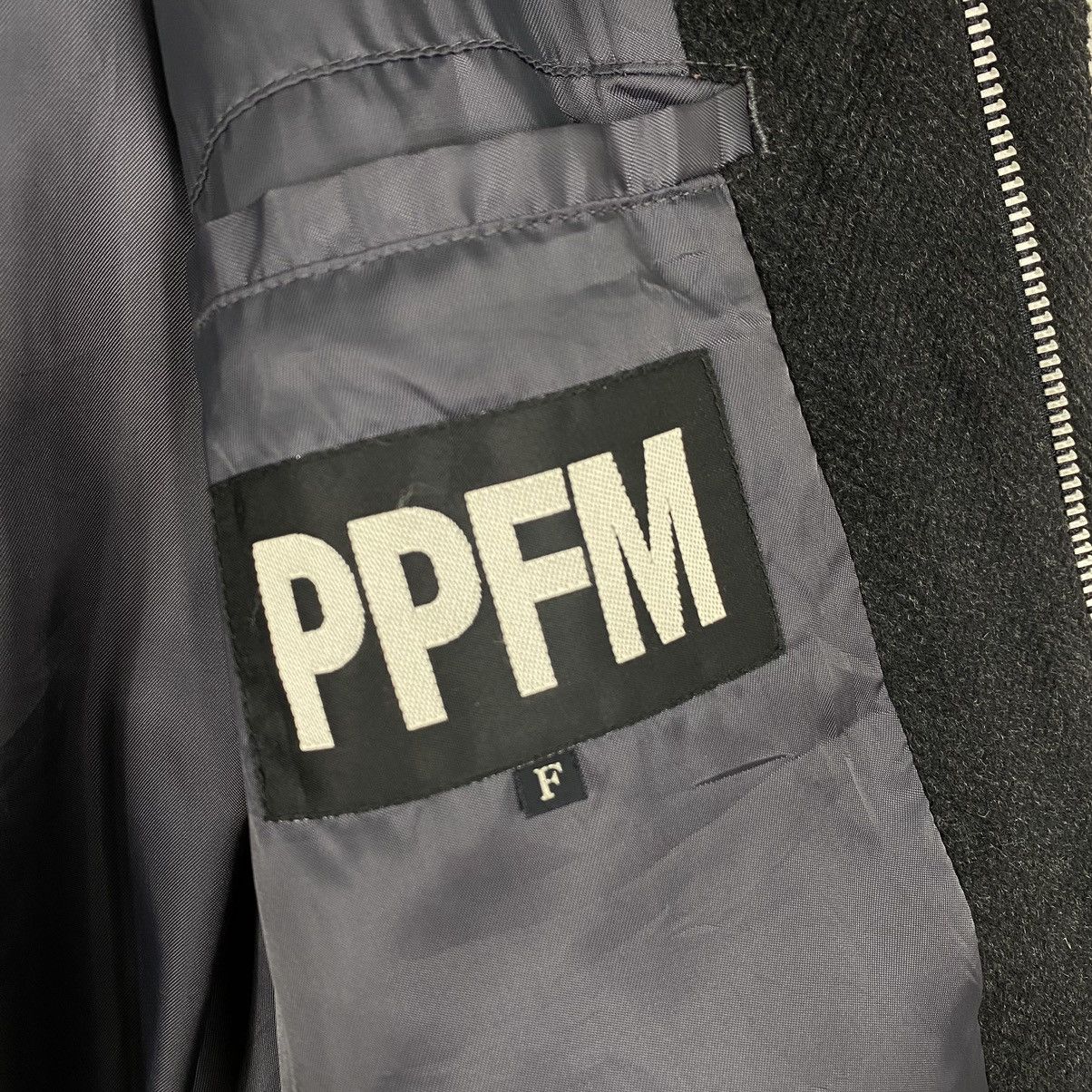 PPFM wool overcoat hoodie