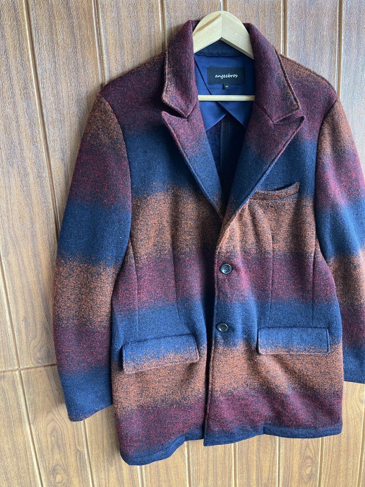 Vintage Last Drop🔥Rare🔥Vintage Angeebros Wool Blazer Navajo Design Size US L / EU 52-54 / 3 - 4 Thumbnail