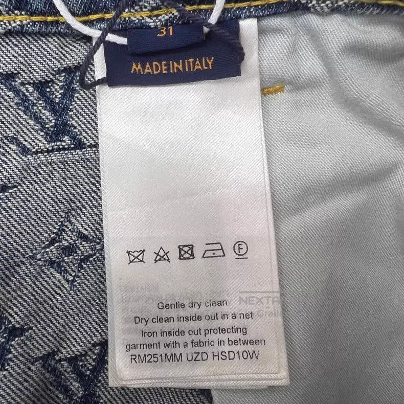 Louis Vuitton Louis Vuitton 25 Blue Print Full Print Jeans Size US 31 - 8 Thumbnail