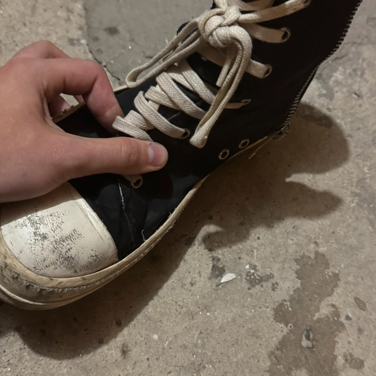 Rick Owens Rick owens drkshdw ramones logo high sneakers Size US 8 / EU 41 - 9 Thumbnail