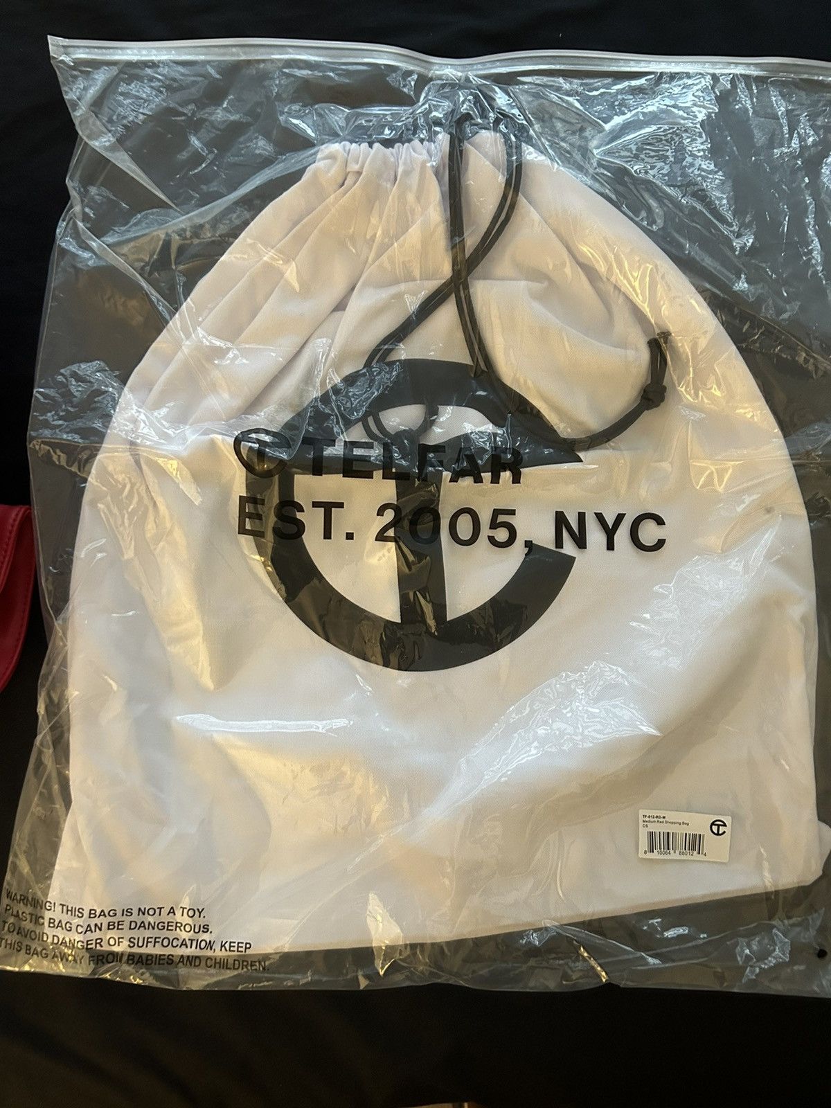 Telfar Telfar Medium Red Shopping Bag Size ONE SIZE - 4 Thumbnail