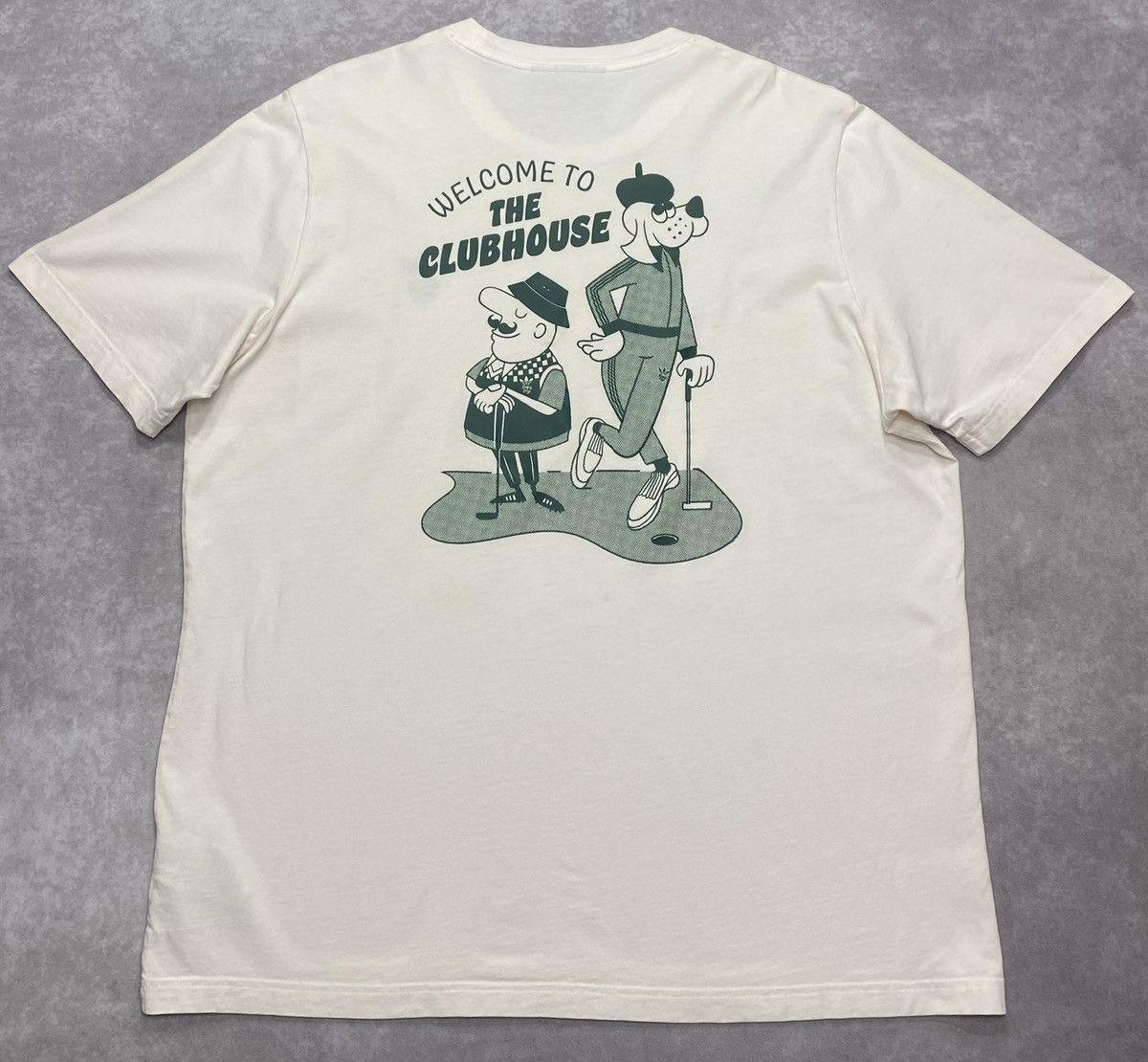 Adidas Adidas Bogey Boys Welcome To The Clubhouse Graphic Tee Size US XL / EU 56 / 4 - 1 Thumbnail
