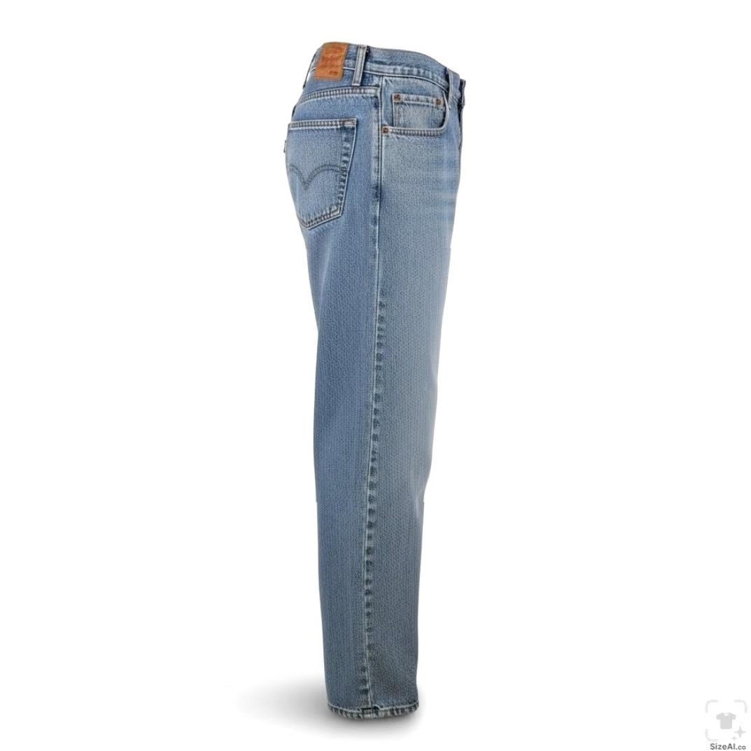 Levi's Vintage Levi's 550 Jeans Mens 32x33 Light Blue Denim Relaxed Tapered 5-Pocket Logo Zip Fly USA 90s Style Mens Size US 32 / EU 48 - 3 Thumbnail