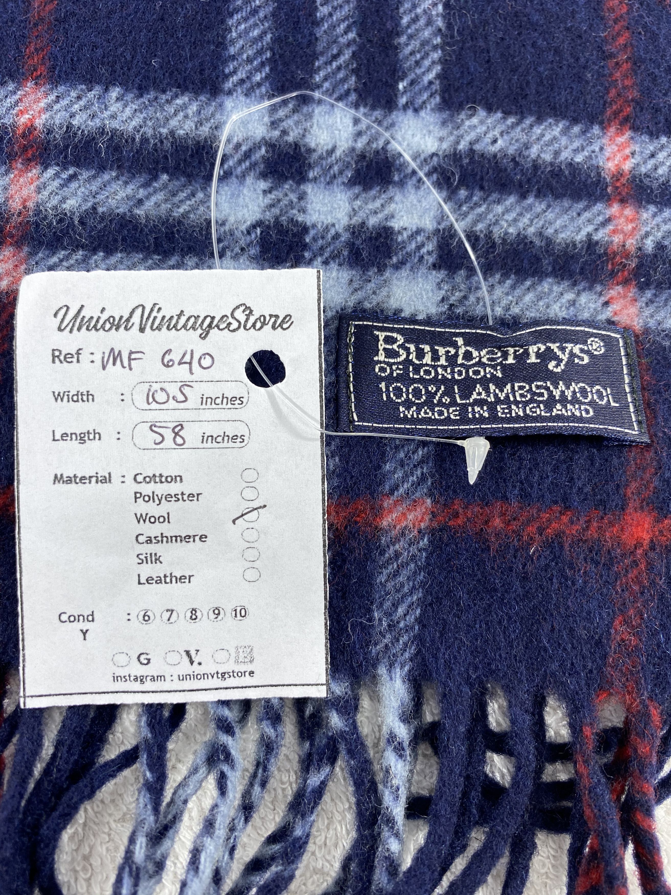 Burberry Vintage Burberry Scarf/Muffler/Neckwear MF640 Size ONE SIZE - 4 Thumbnail