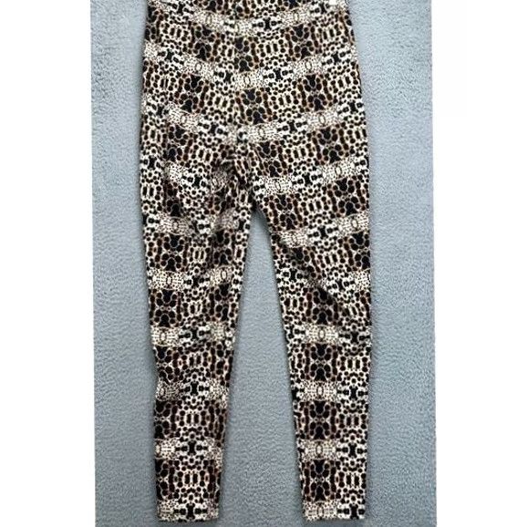 Torrid Torrid Pants Women 2 Tan Leopard Print Pull On Elastic Waist Hi Rise Casual NEW Size 26" / US 2 / IT 38 - 2 Thumbnail