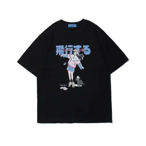 Other Anime print men's street fashion loose tee Size US L / EU 52-54 / 3 - 6 Thumbnail