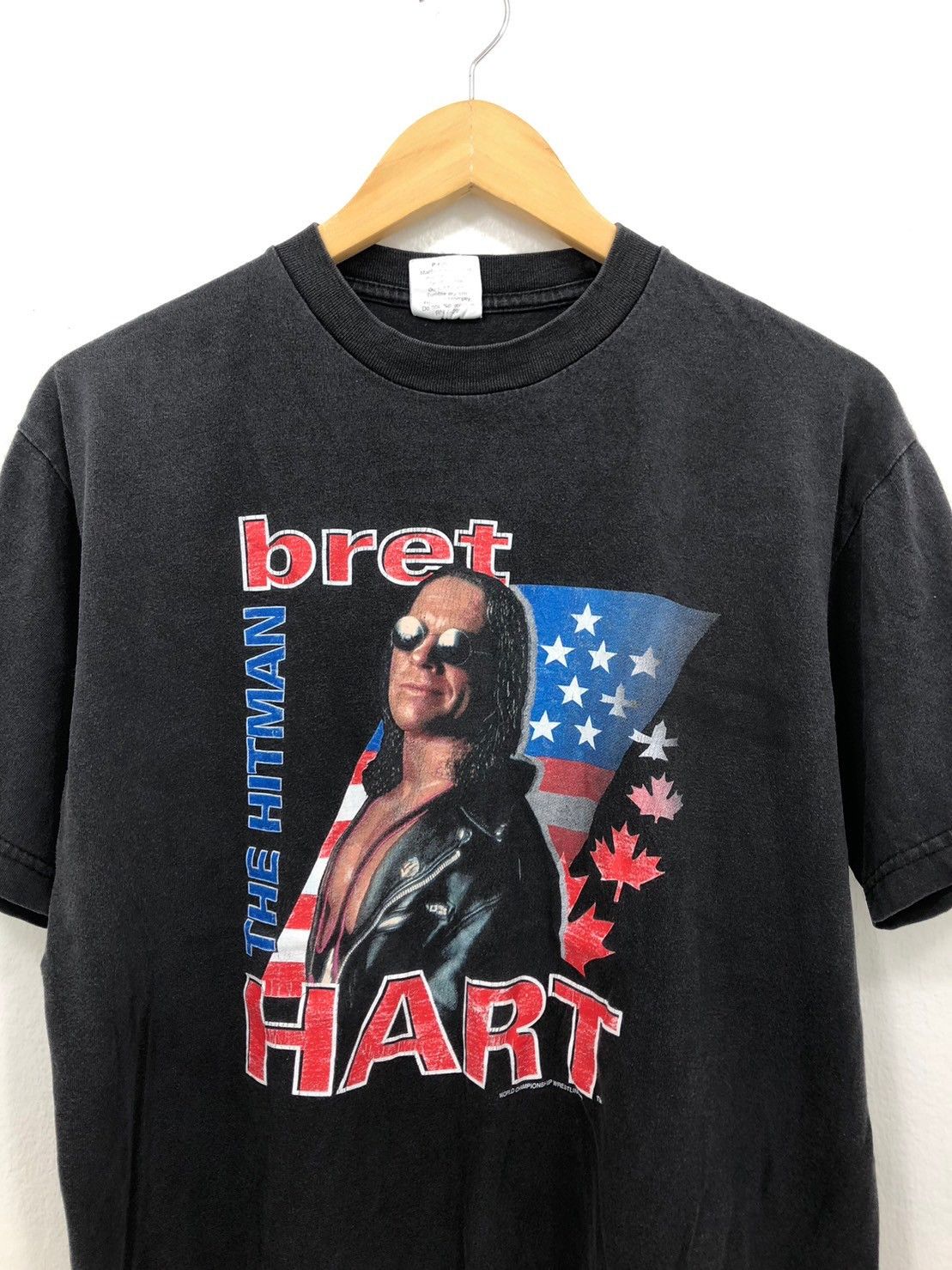 Vintage × WWE × WWF Vintage 1990's Bret Hart The Hitman Shirt BN Size US M / EU 48-50 / 2 - 1 Thumbnail