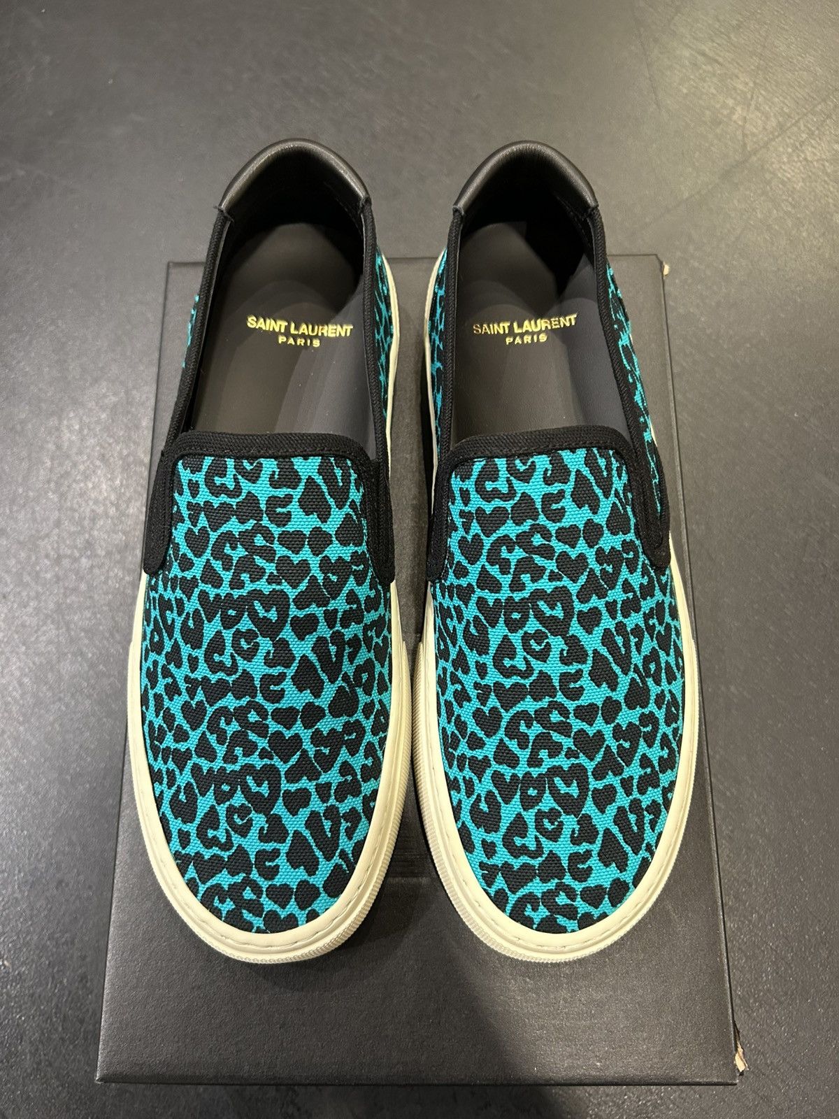 Yves Saint Laurent Saint Laurent Leopard Print Sneakers Size US 9.5 / IT 39.5 - 4 Thumbnail