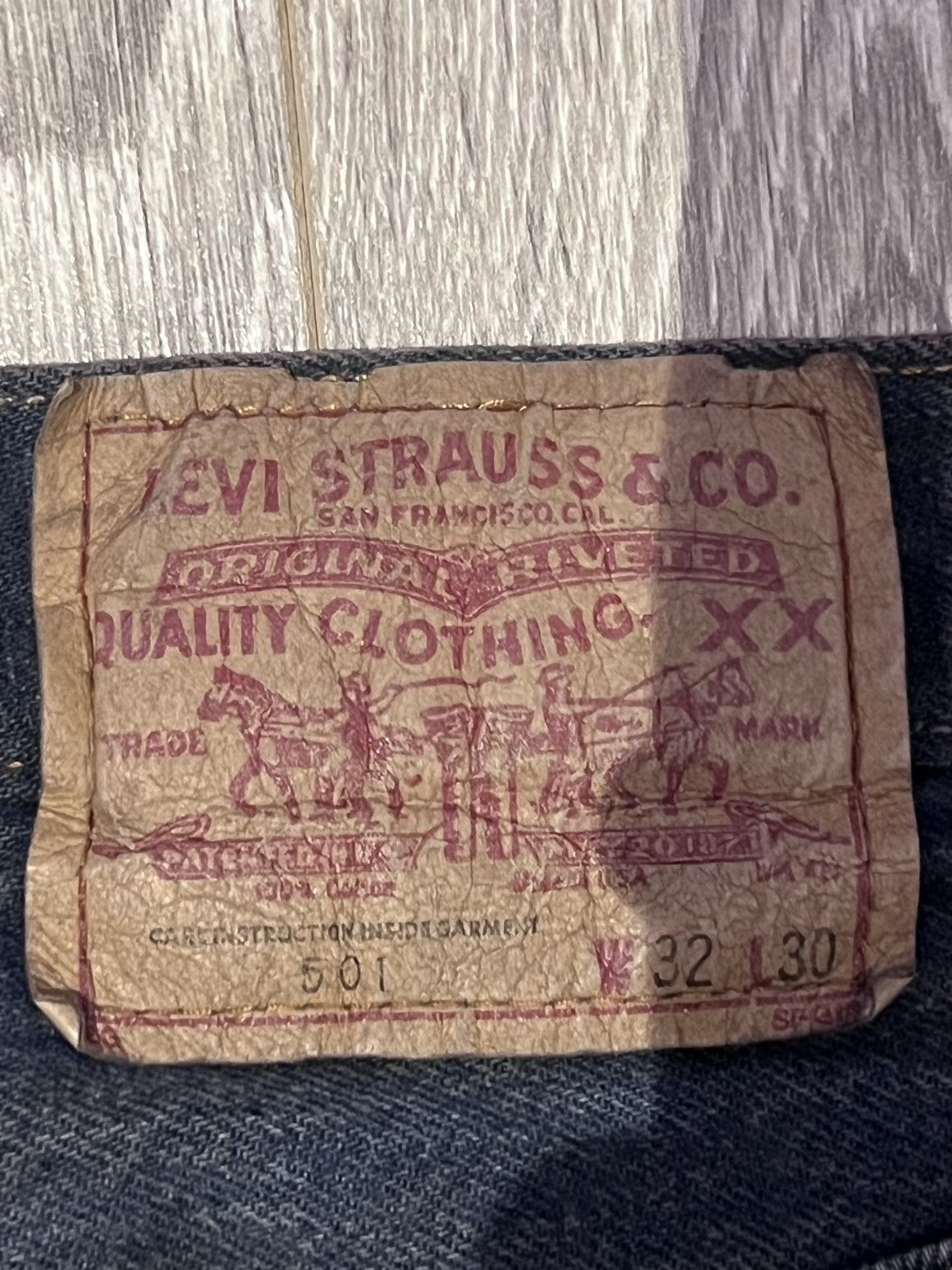 Vintage Vintage Mud-wash Levi 501 Size US 32 / EU 48 - 4 Thumbnail