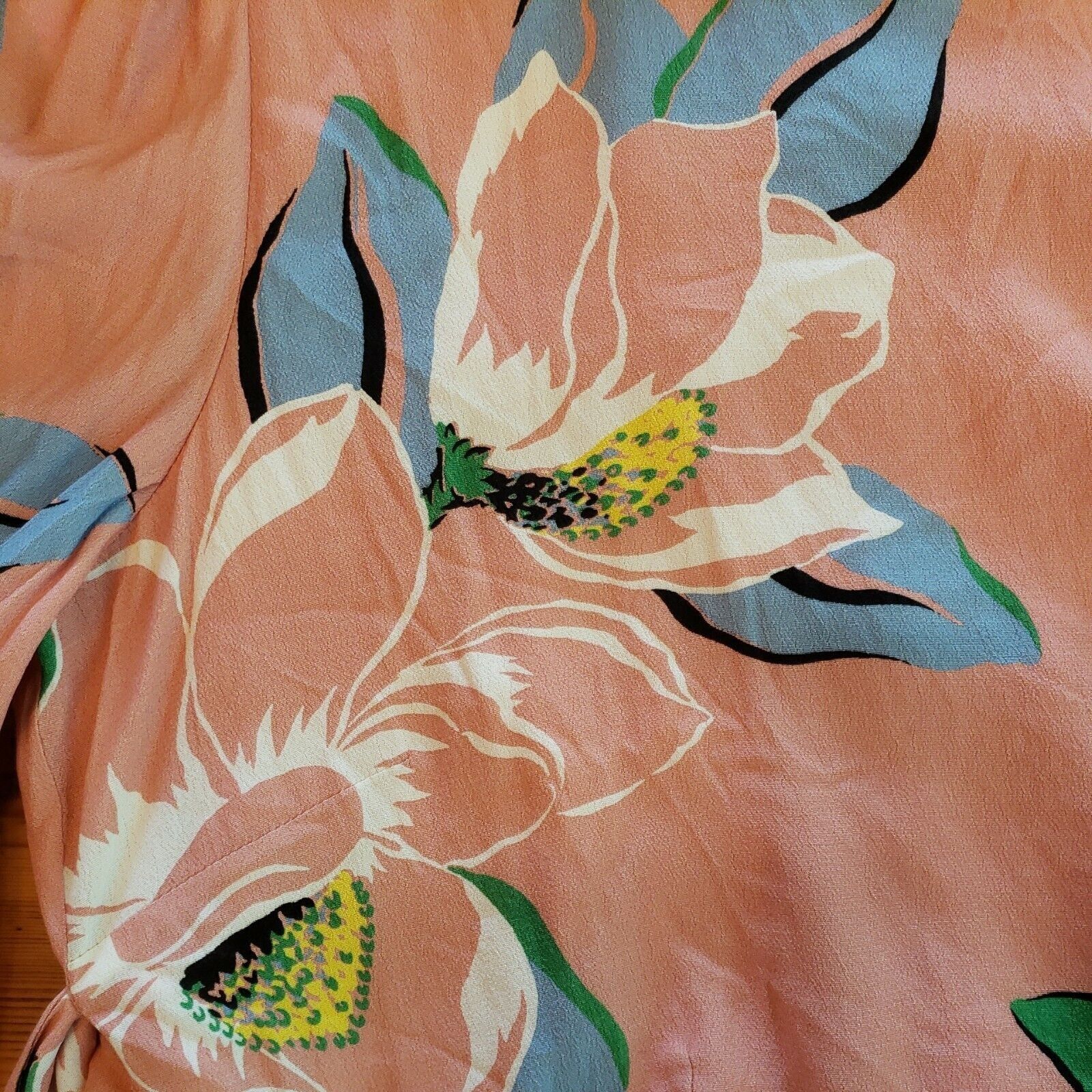 Other Capulet Linen Blend Top Womens L Pink Floral Balloon Sleeve Size L / US 10 / IT 46 - 9 Thumbnail