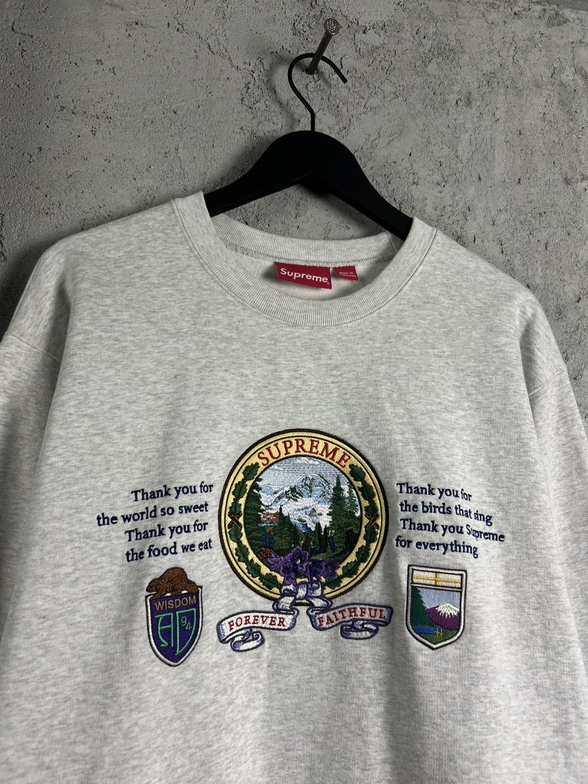 Supreme Supreme Mountain Grey Crewneck XL Size US XL / EU 56 / 4 - 2 Thumbnail