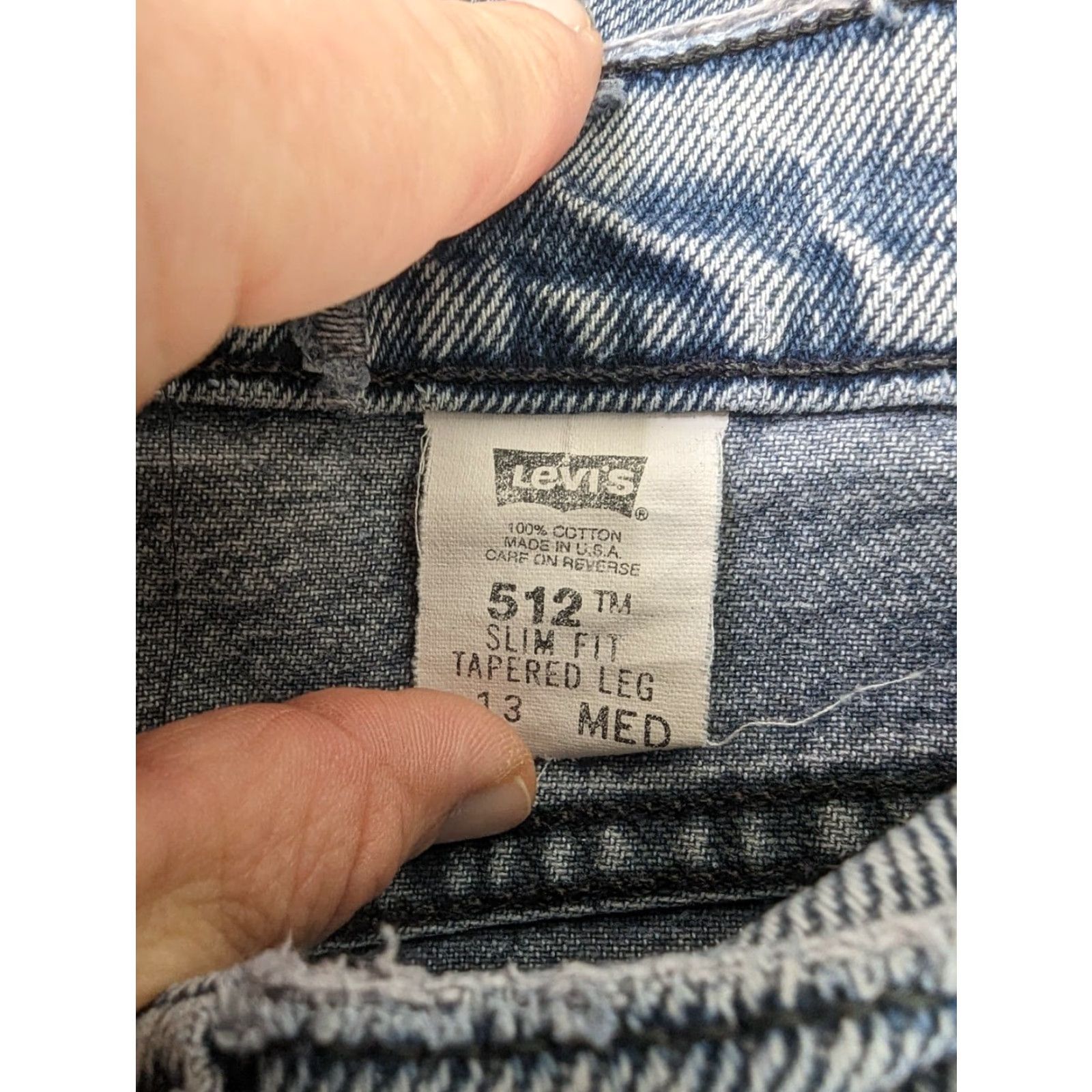 Levi's VINTAGE Levi's Womens Jeans Blue 512 Slim Fit Tapered Leg 13 Med 30x30 Sz 10 V2W Size 34" / US 12 / IT 48 - 4 Thumbnail