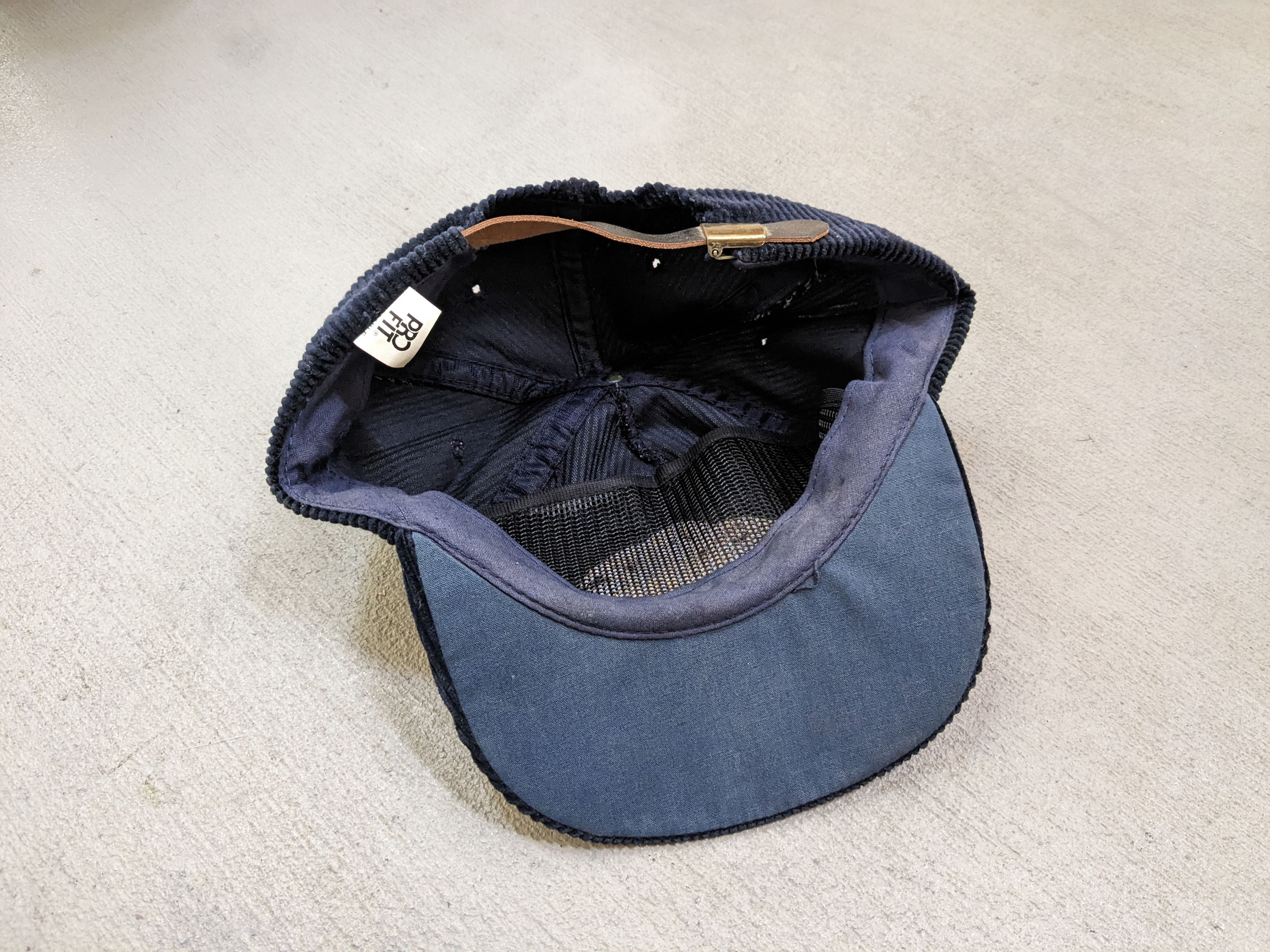 Vintage Vintage Ghirardelli Hat Corduroy Navy Blue USA Cap Size ONE SIZE - 10 Thumbnail