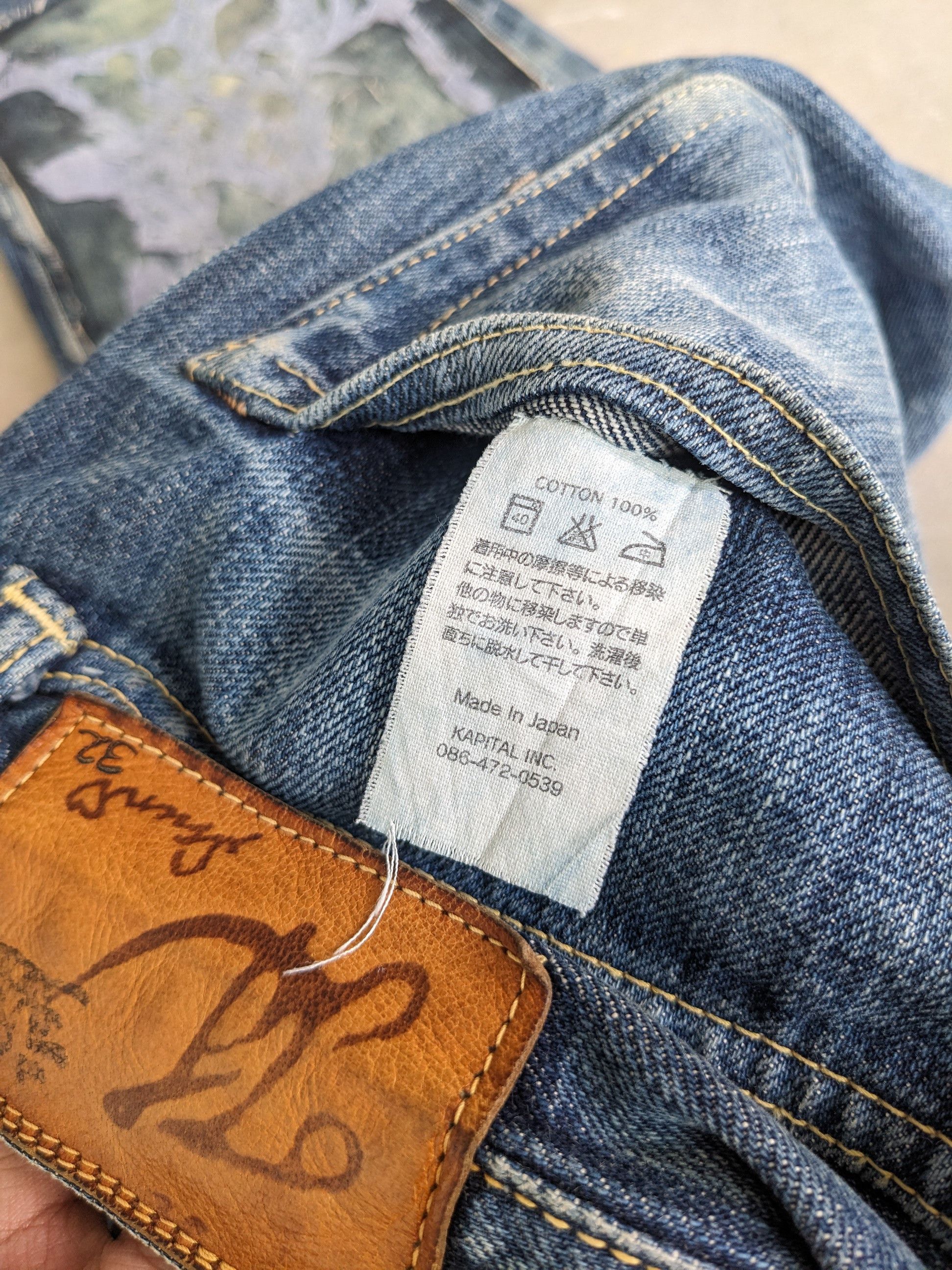 Kapital BEST OFFER 💥 Vintage Kapital Boro Jeans Selvedge Size 29 Size US 29 - 13 Thumbnail