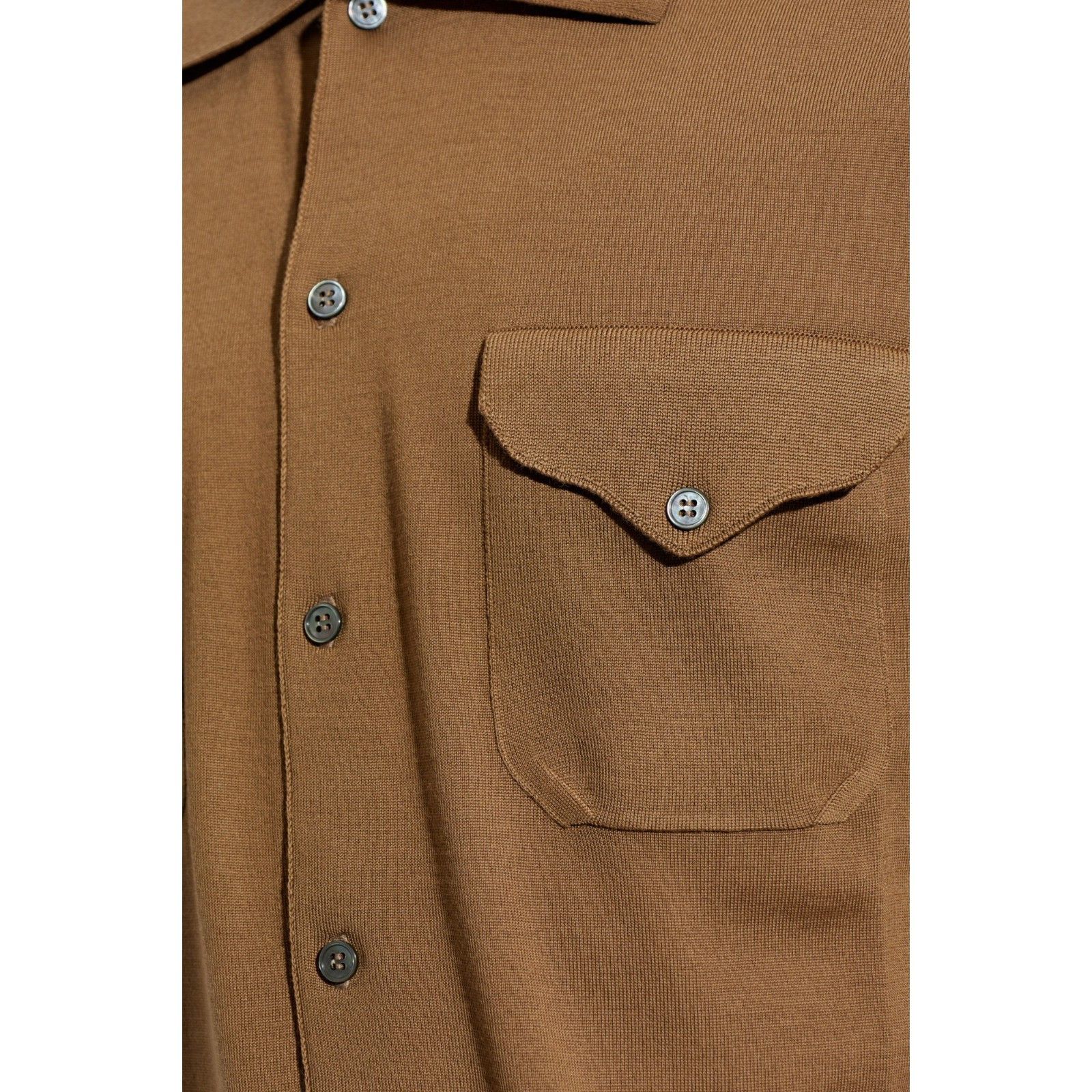 Versace VERSACE Short Sleeved Brown Cardigan New & Authentic (Men's Size US S / EU 44-46 / 1 - 2 Thumbnail