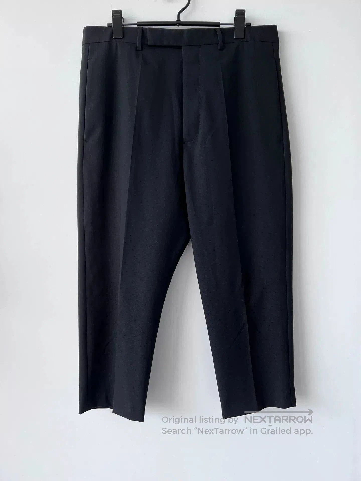 Rick Owens Thom Browne Navy Straight-Leg Casual Trousers. Size US 38 / EU 54 - 1 Thumbnail