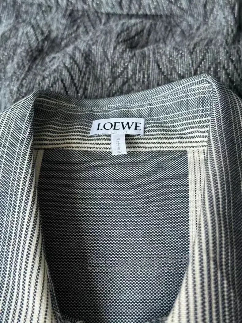 Loewe Loewe Striped Leather Patch Wool Shirt Size S / US 4 / IT 40 - 3 Thumbnail