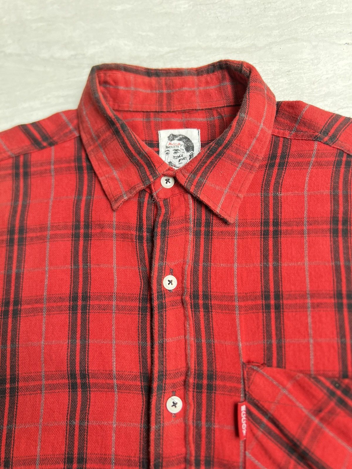 The Real McCoy's McCOY By GILL Technical Apparel Plaid Shirt Size US L / EU 52-54 / 3 - 9 Thumbnail