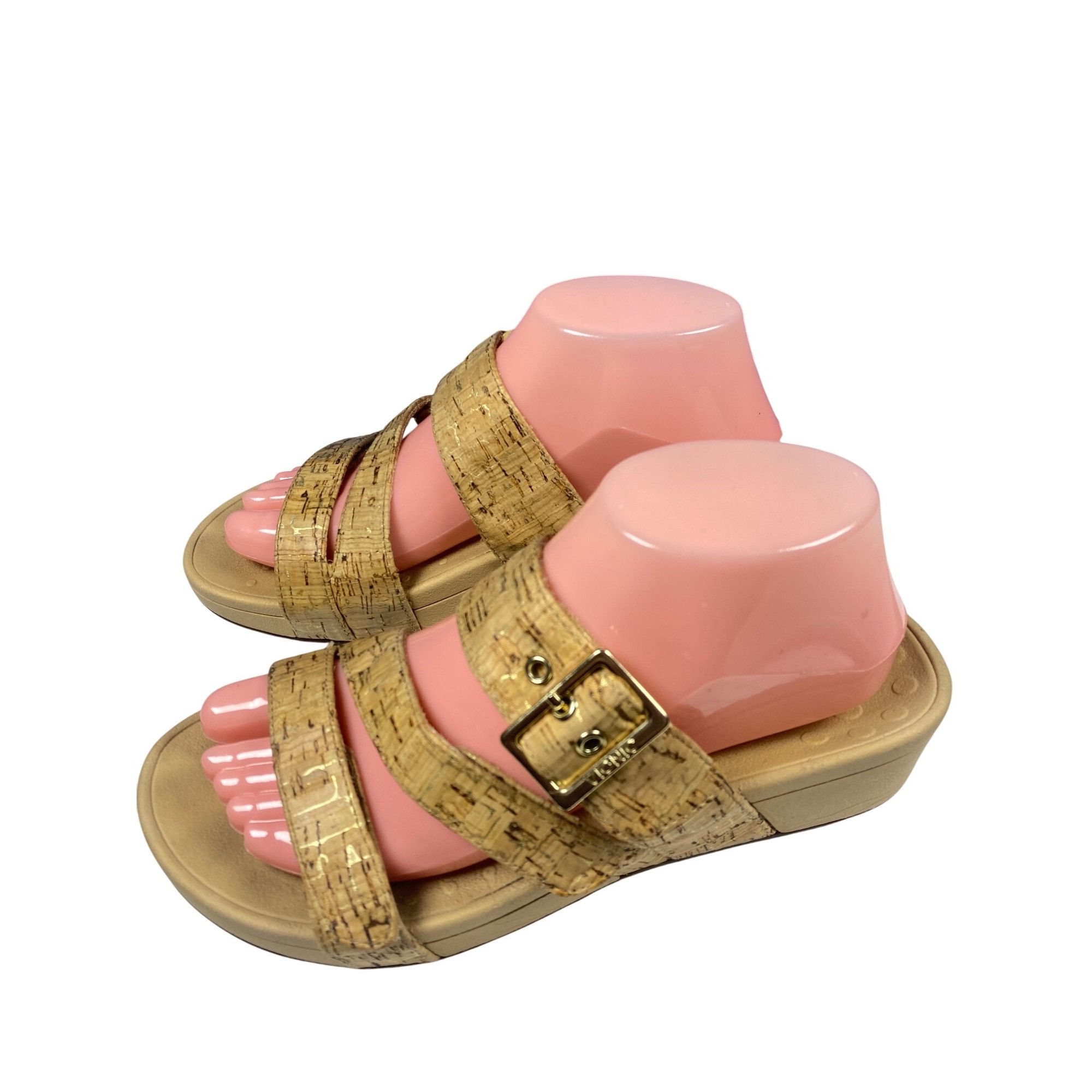 Vionic Vionic Pacific Rio Gold Slide On Sandals Women's 8 Size US 8 / IT 38 - 3 Thumbnail