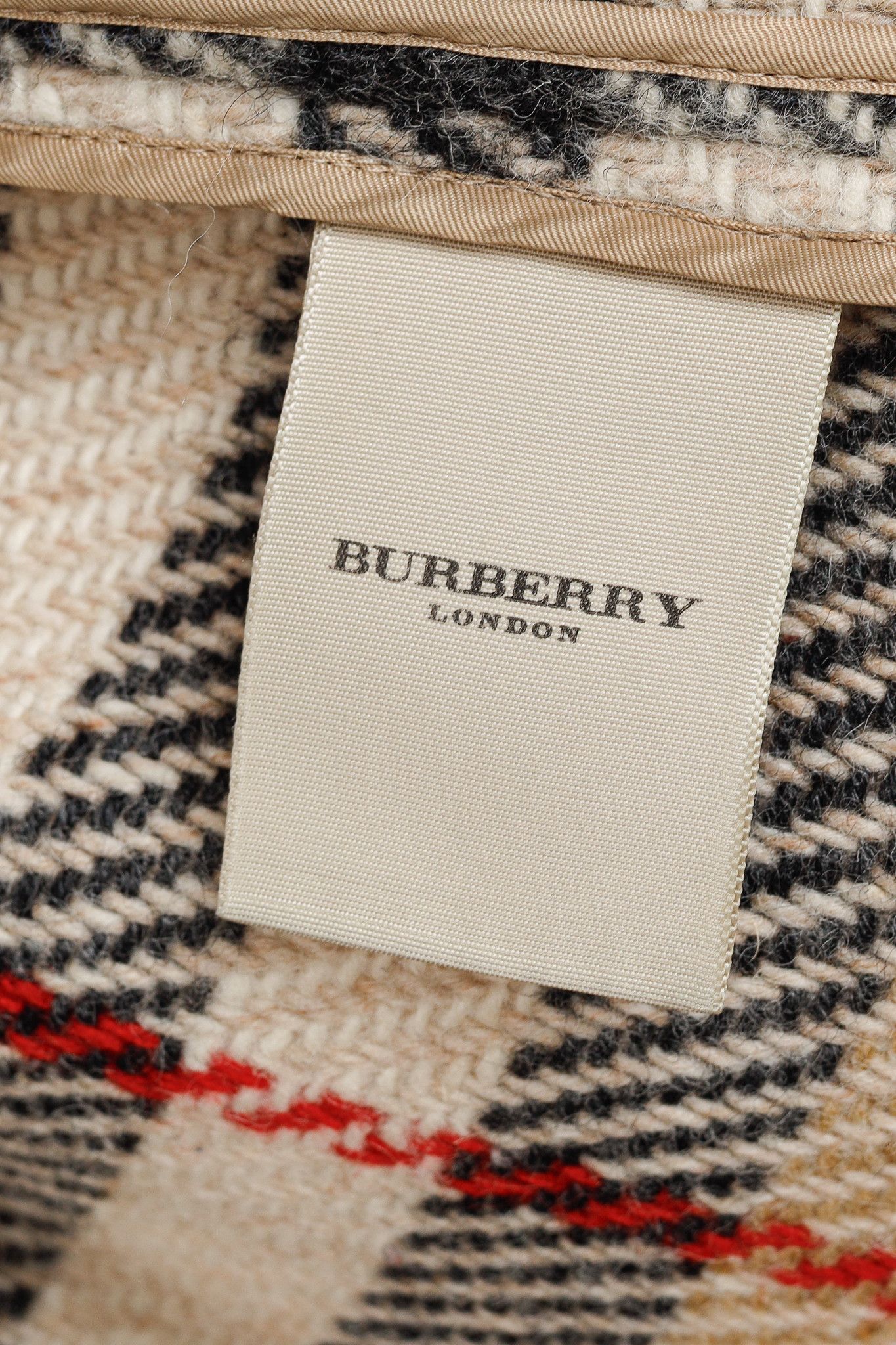 Burberry Burberry Beige Wool Check Buttoned Coat Size M / US 6-8 / IT 42-44 - 10 Thumbnail