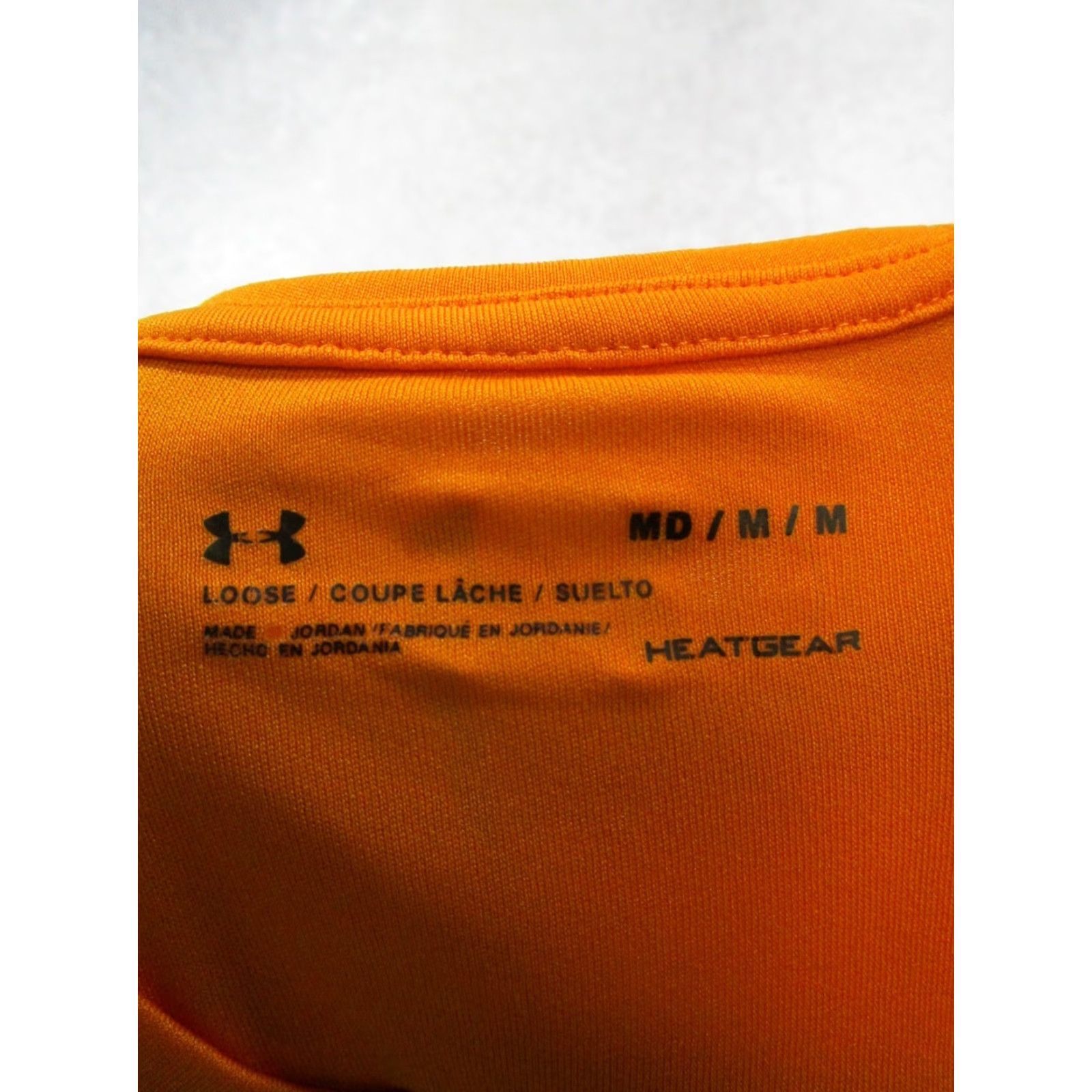 Under Armour Under Armour Shirt Mens Medium Orange HeatGear Running Pullover Size US M / EU 48-50 / 2 - 3 Thumbnail