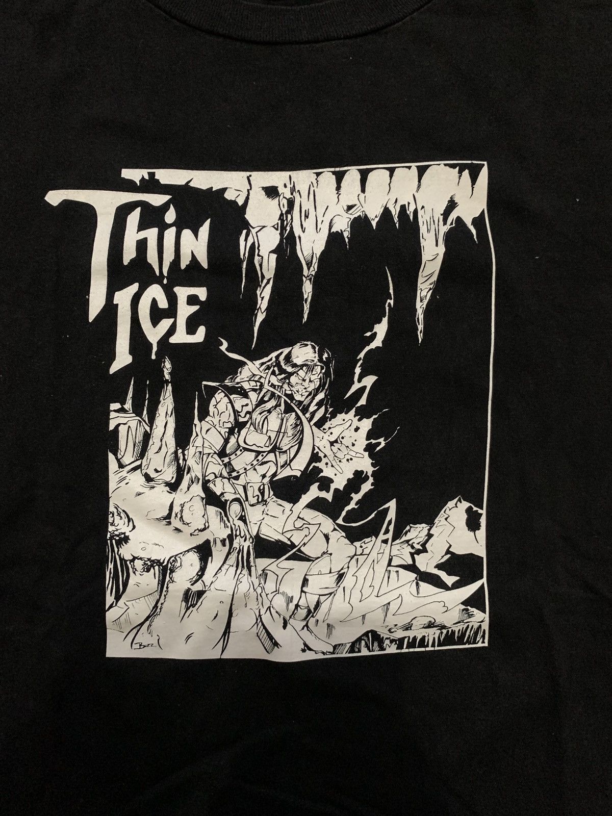 Band Tees Vintage Thin Ice German Hardcore Band Size US L / EU 52-54 / 3 - 3 Thumbnail